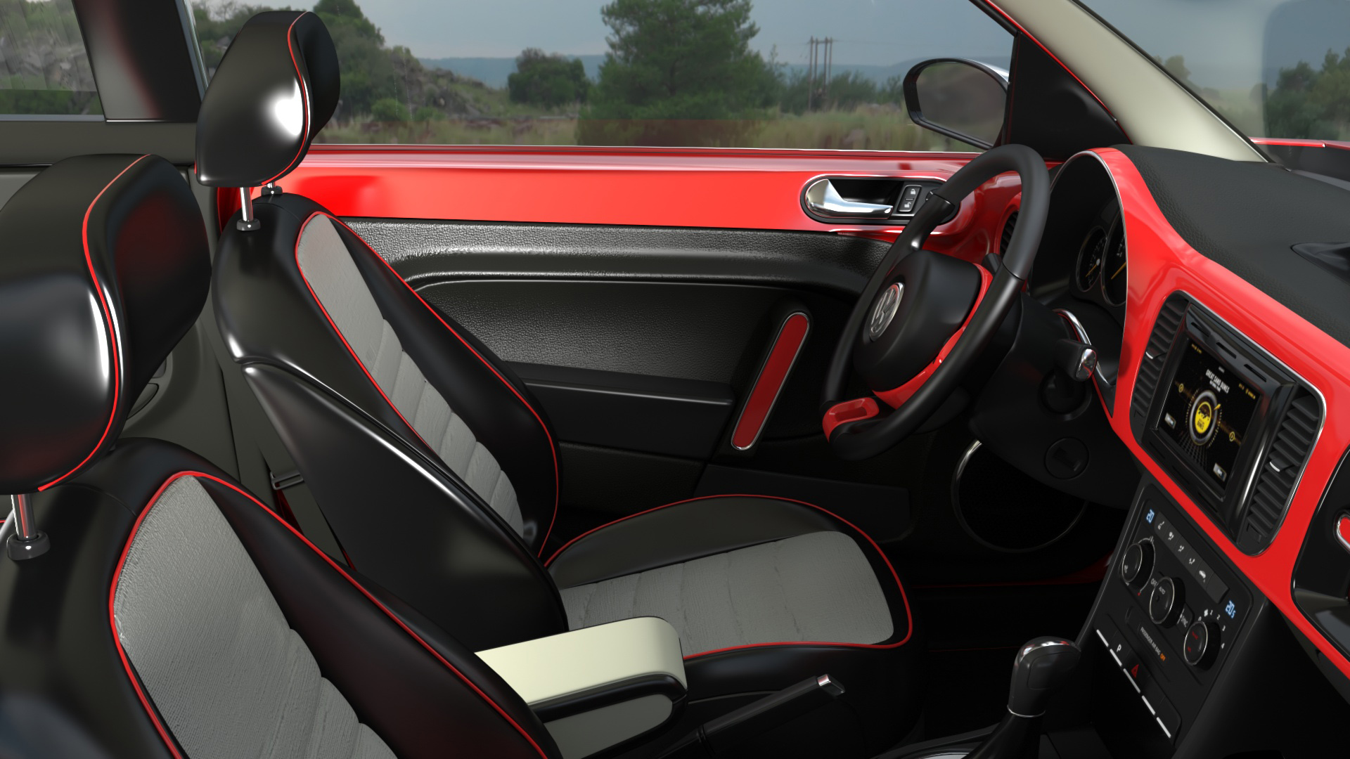 Volkswagen Beetle Compact Car 3D model