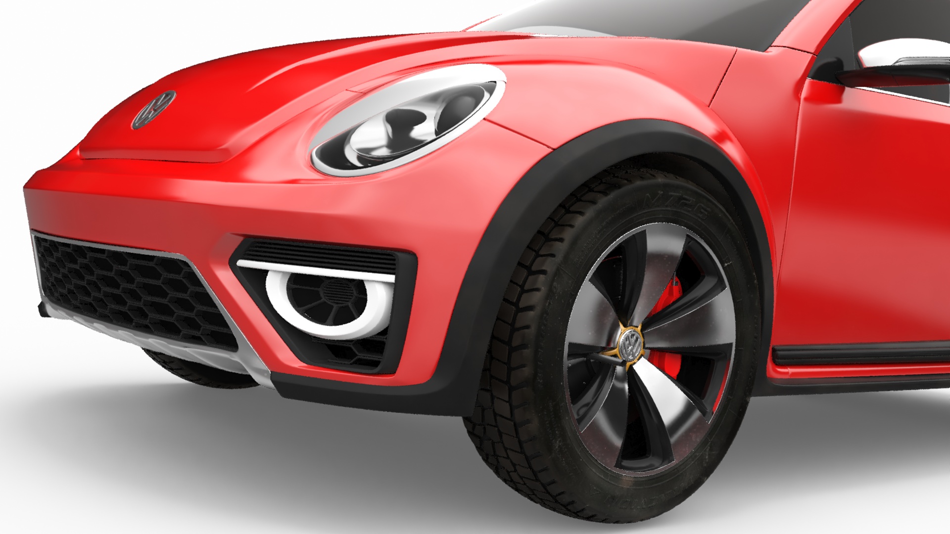 Volkswagen Beetle Compact Car 3D model