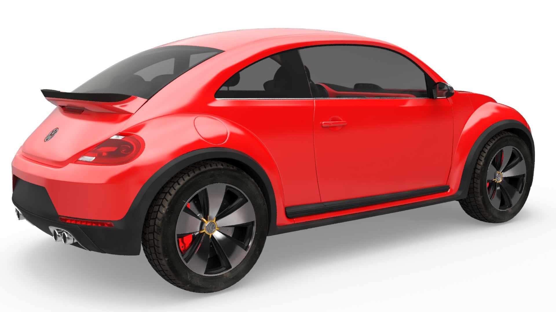 Volkswagen Beetle Compact Car 3D model