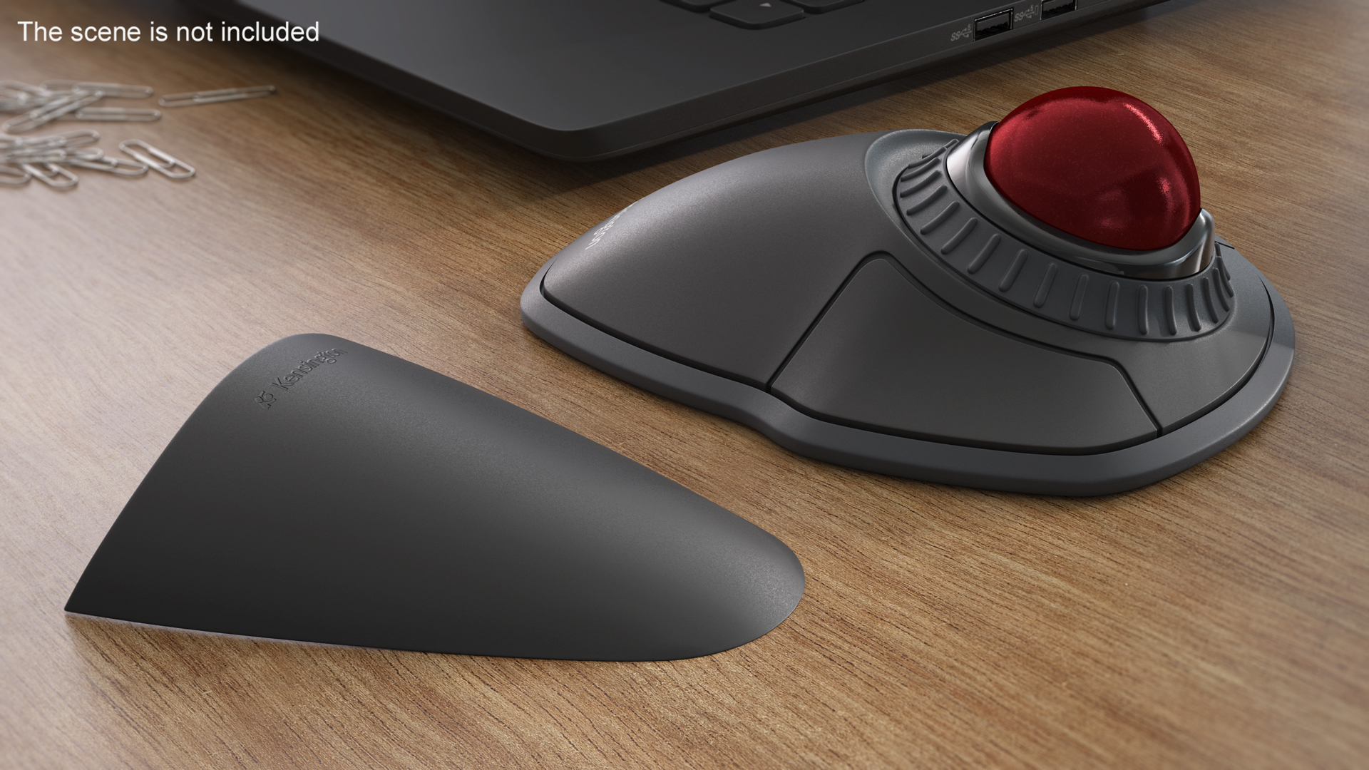 Trackball Mouse with Red Ball 3D model