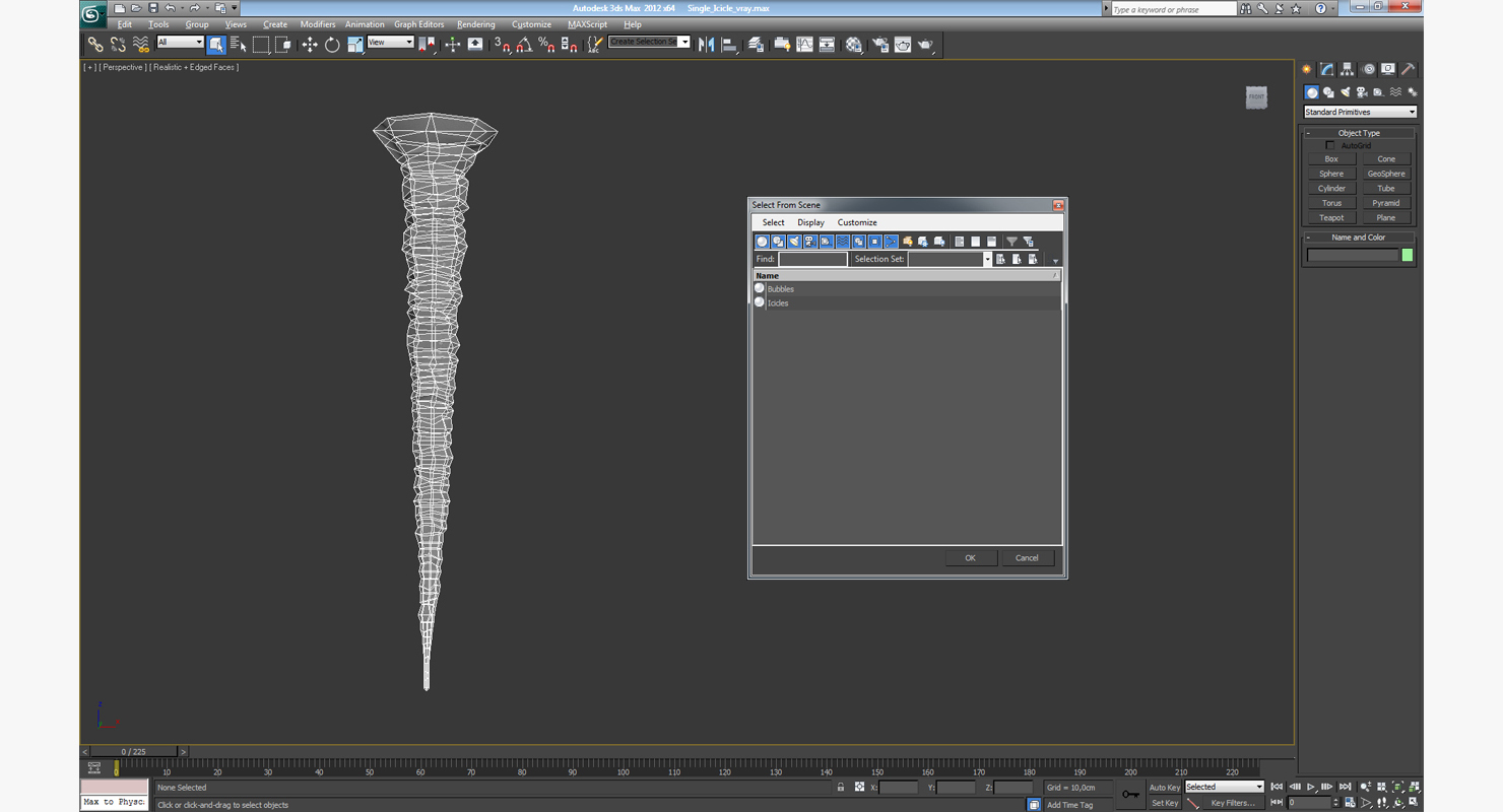 3D Single Icicle model