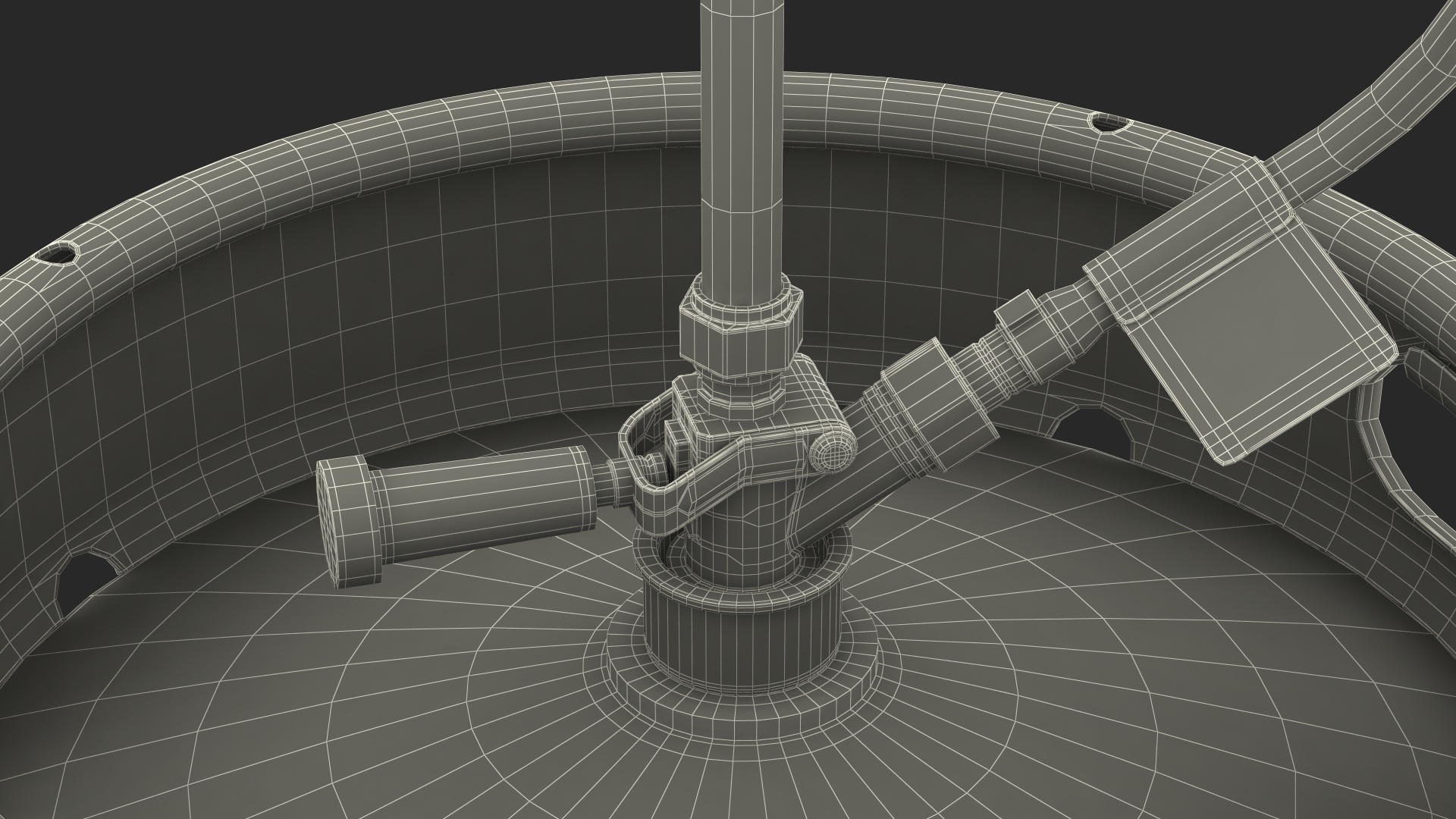 Beer Keg 50L with Leland CO2 Picnic Tap 3D model