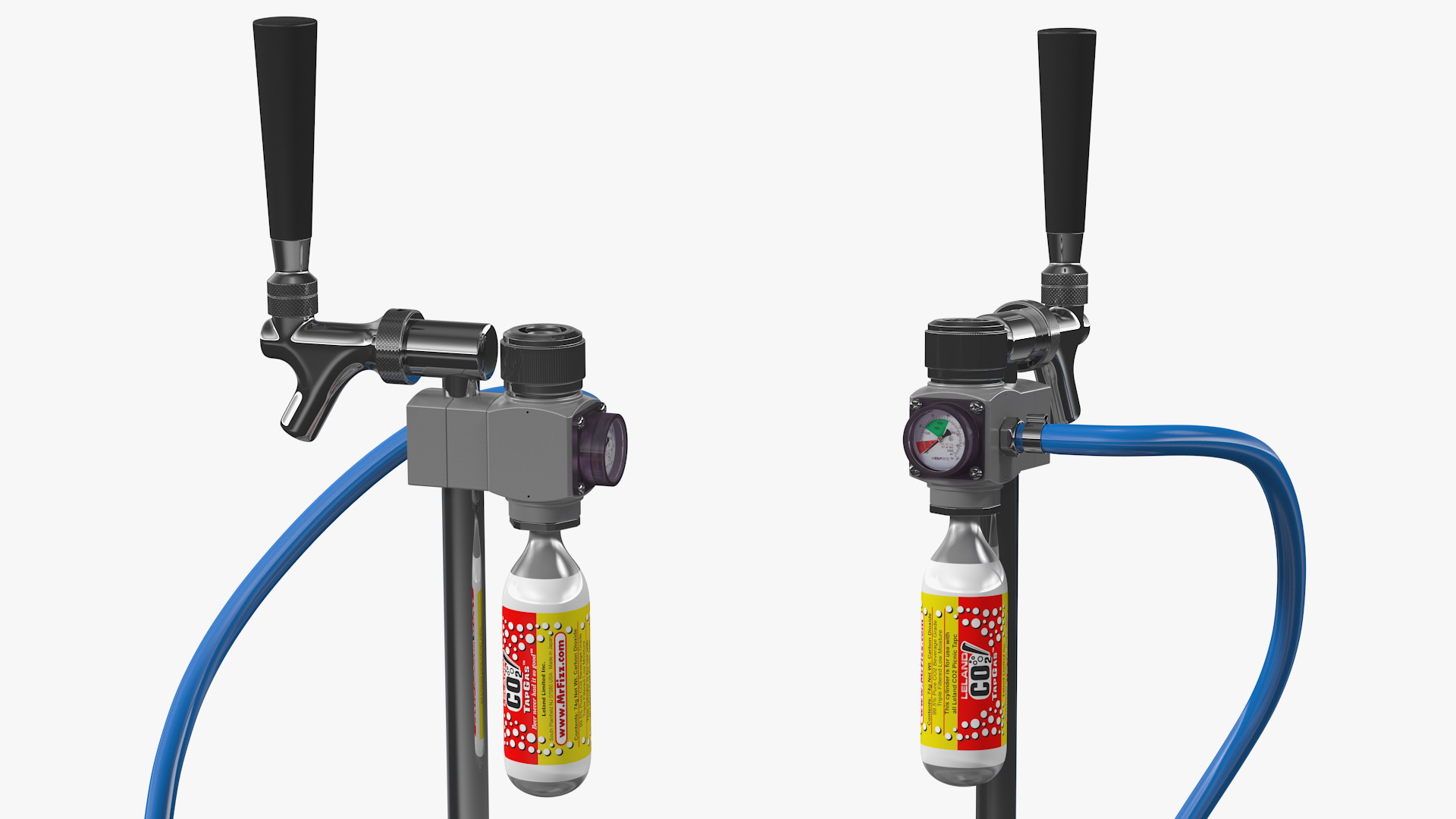 Beer Keg 50L with Leland CO2 Picnic Tap 3D model