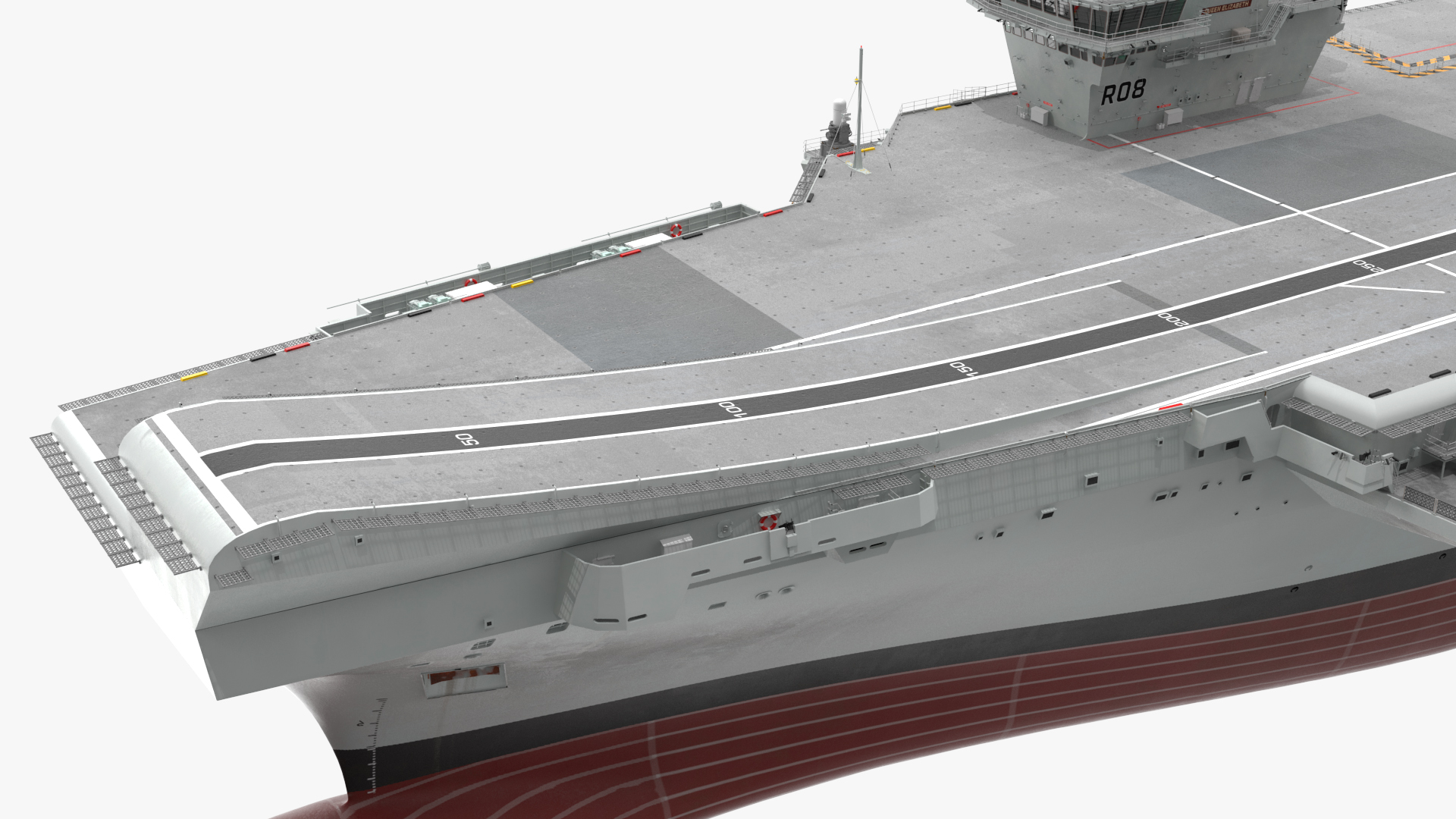 3D model HMS Queen Elizabeth with F35 planes