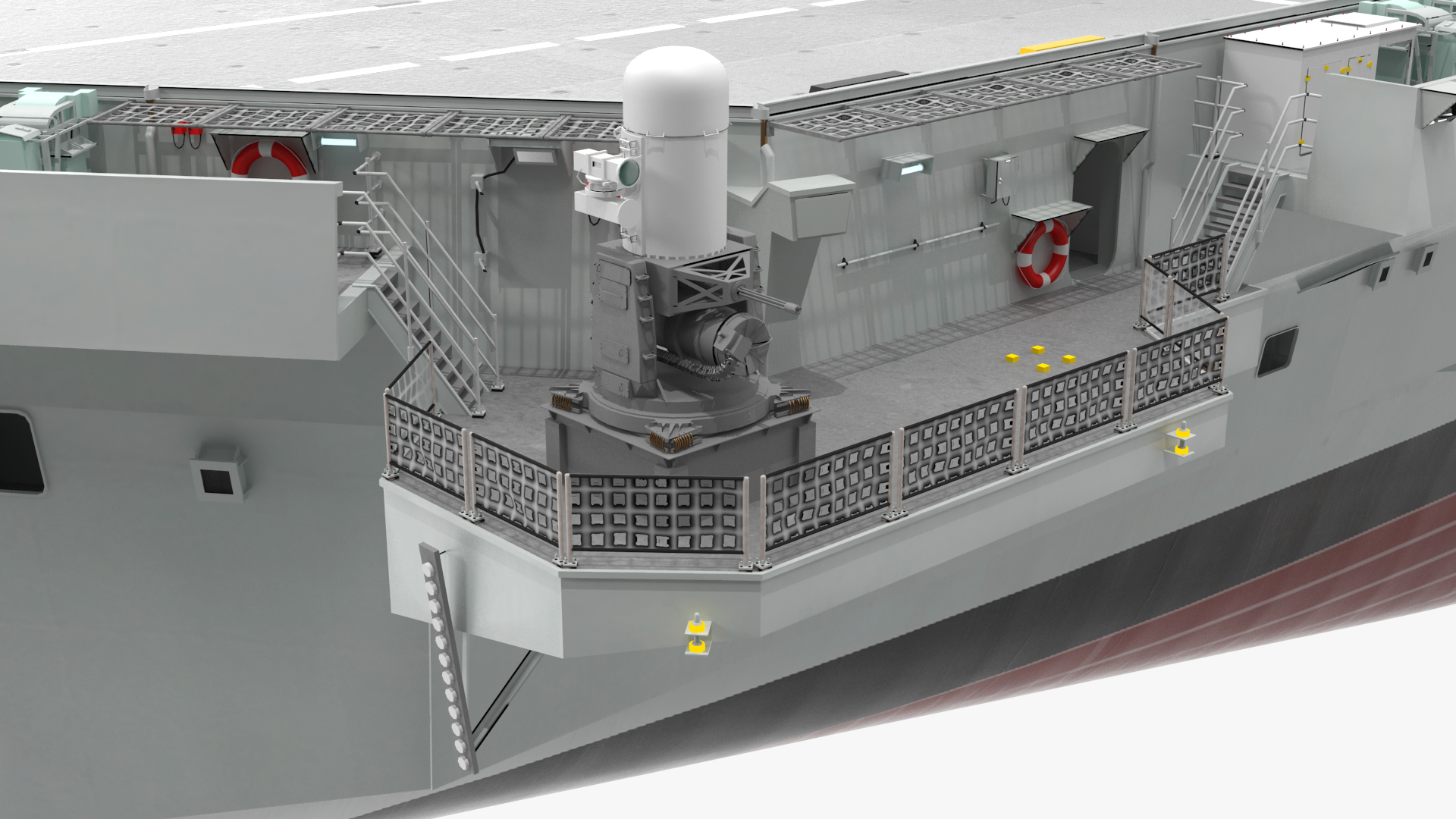 3D model HMS Queen Elizabeth with F35 planes