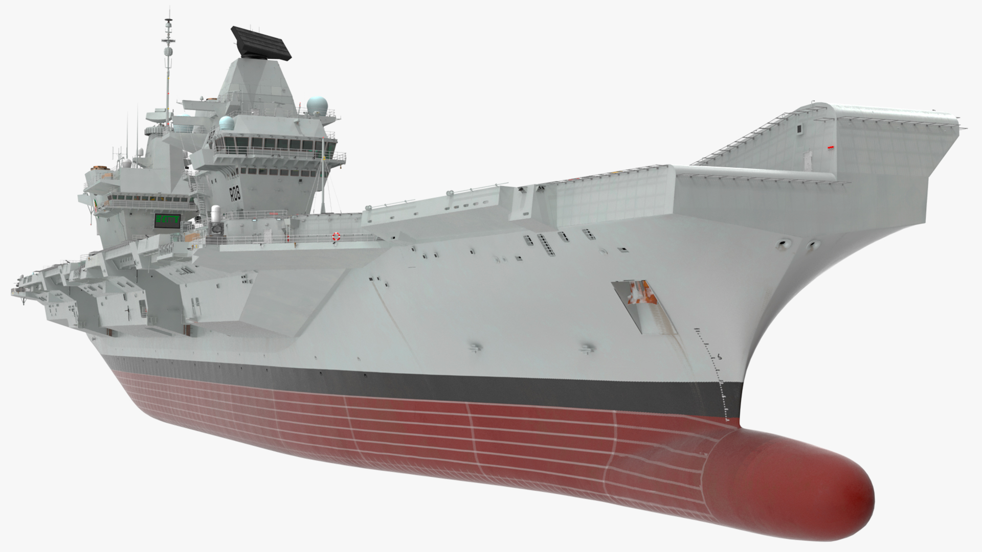 3D model HMS Queen Elizabeth with F35 planes