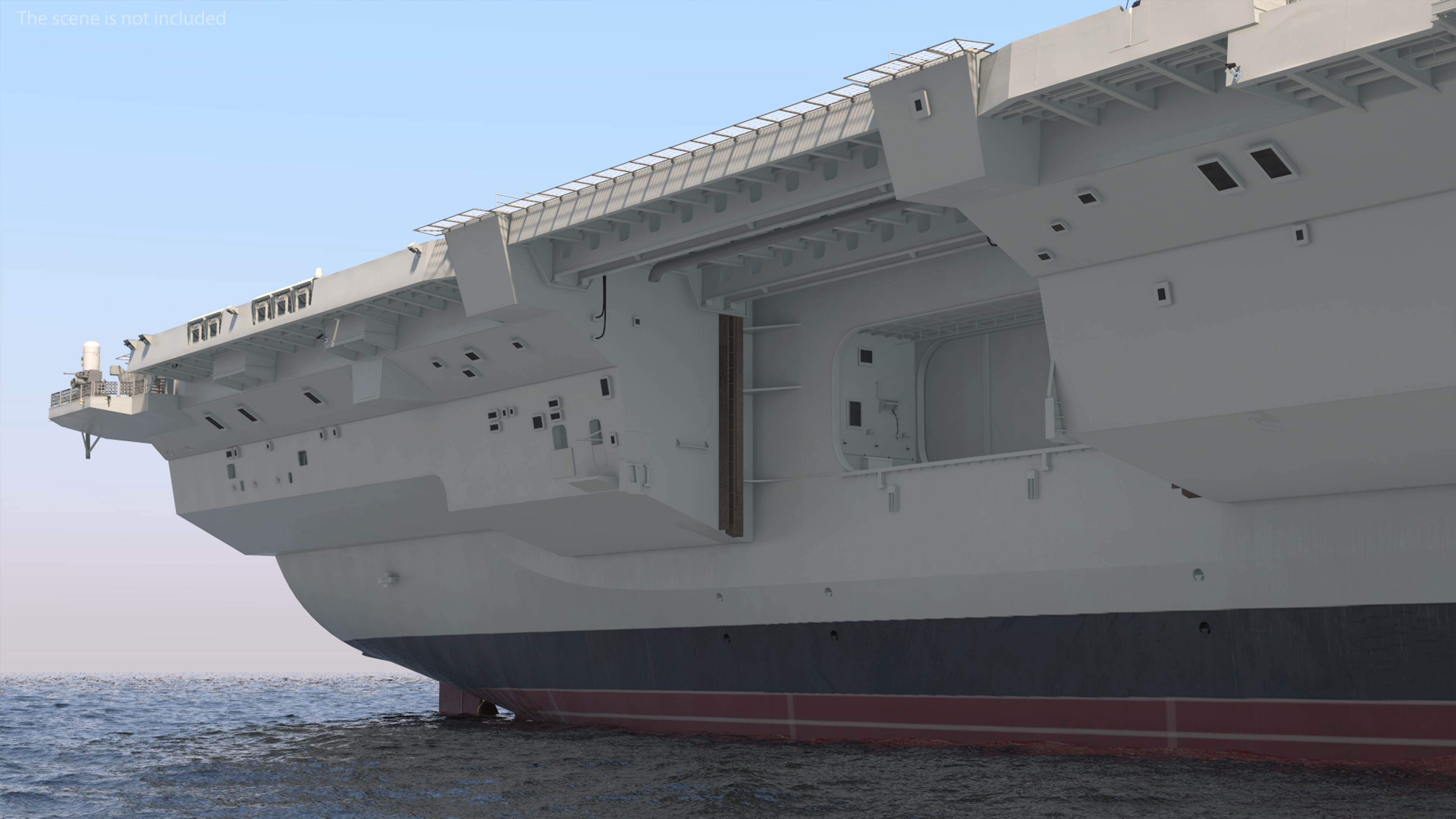 3D model HMS Queen Elizabeth with F35 planes