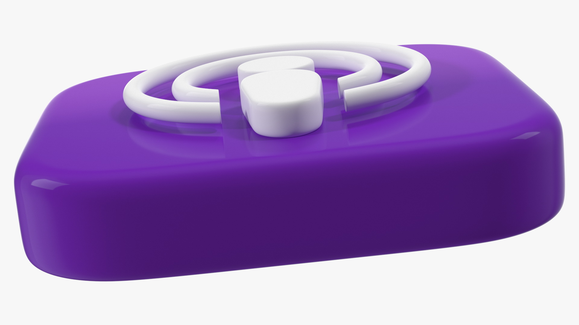 iPhone iOS Podcasts Icon 3D model