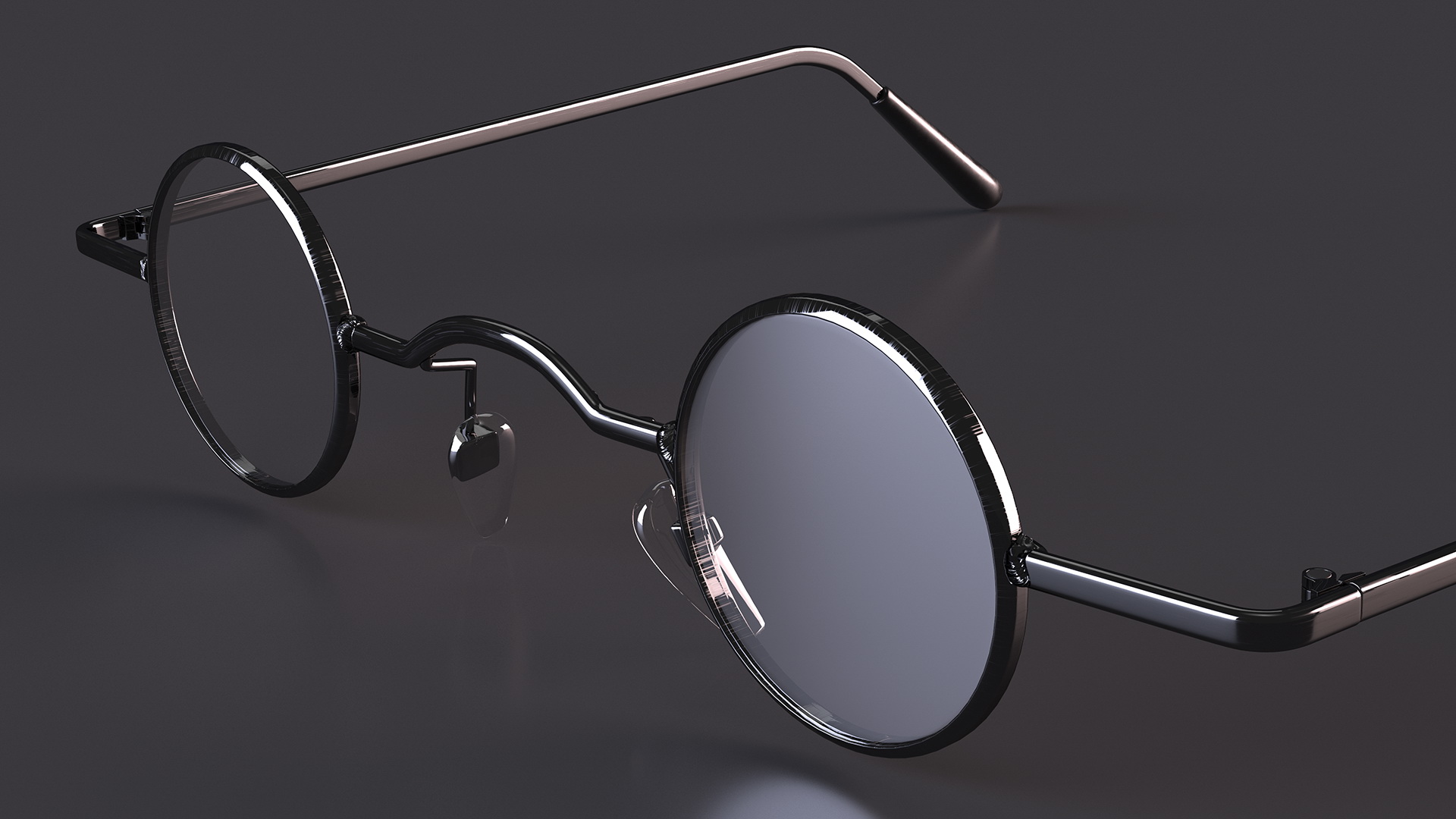 3D model Super Small Round Glasses