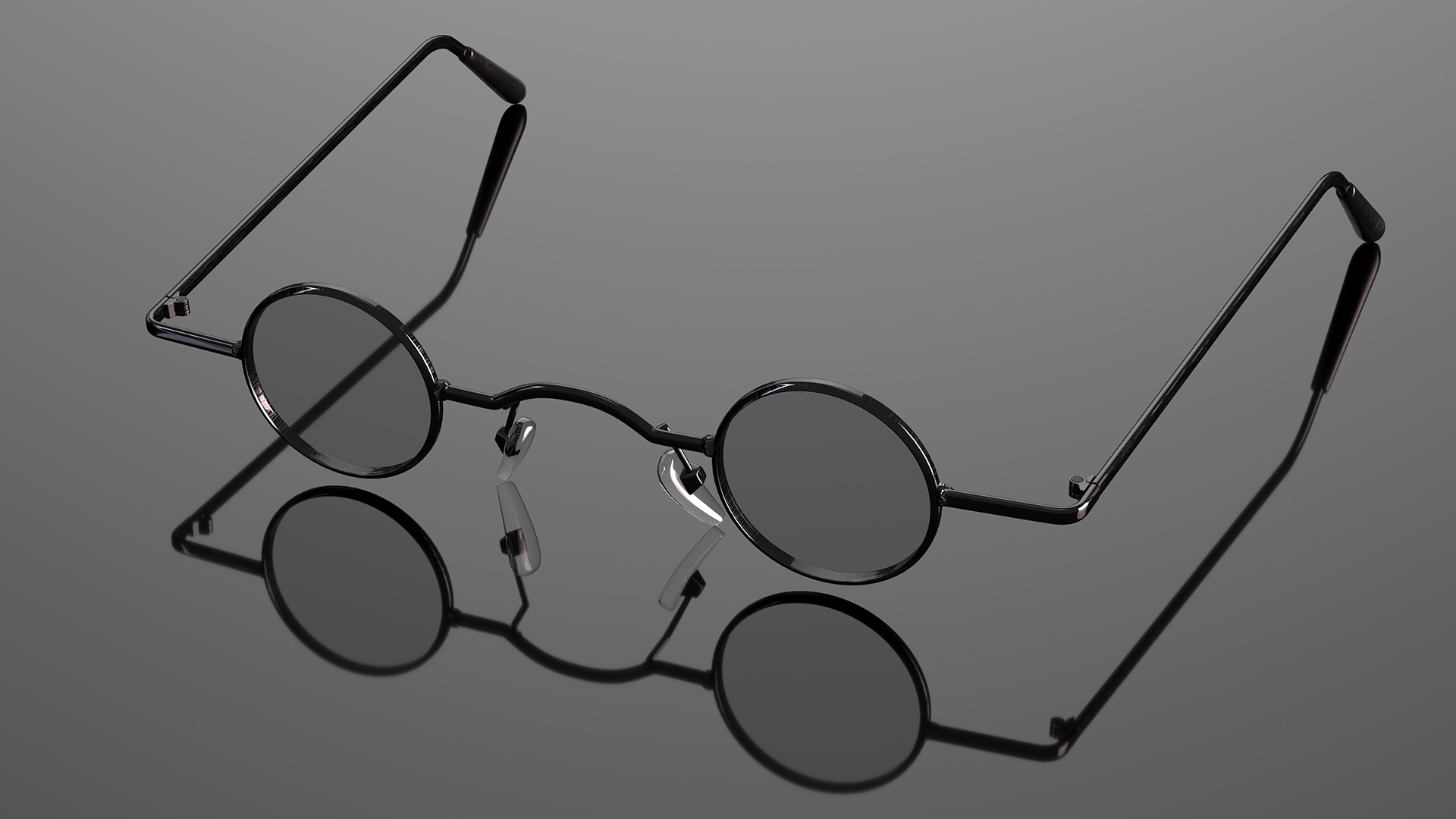 3D model Super Small Round Glasses