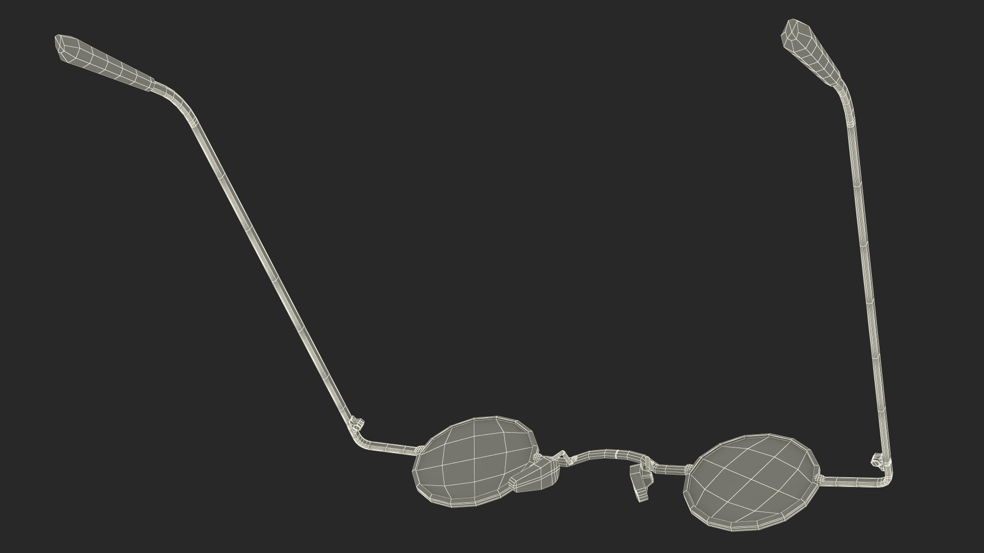 3D model Super Small Round Glasses