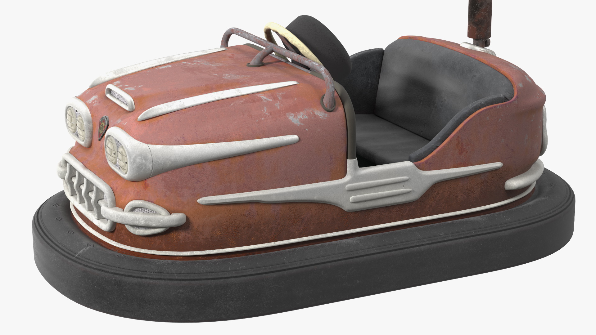 3D model Vintage Bumper Car Gebruder Ihle Red Old