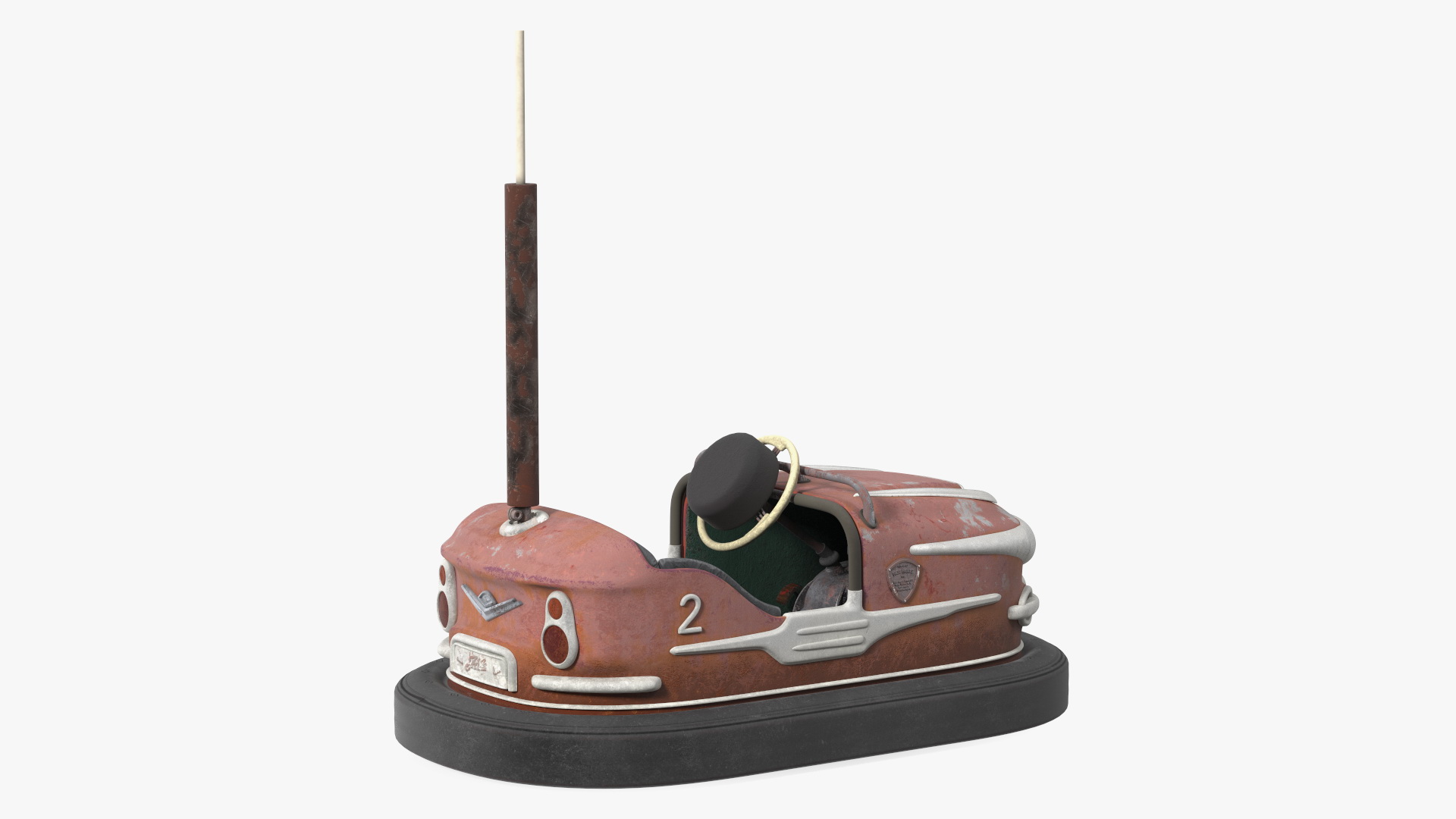3D model Vintage Bumper Car Gebruder Ihle Red Old