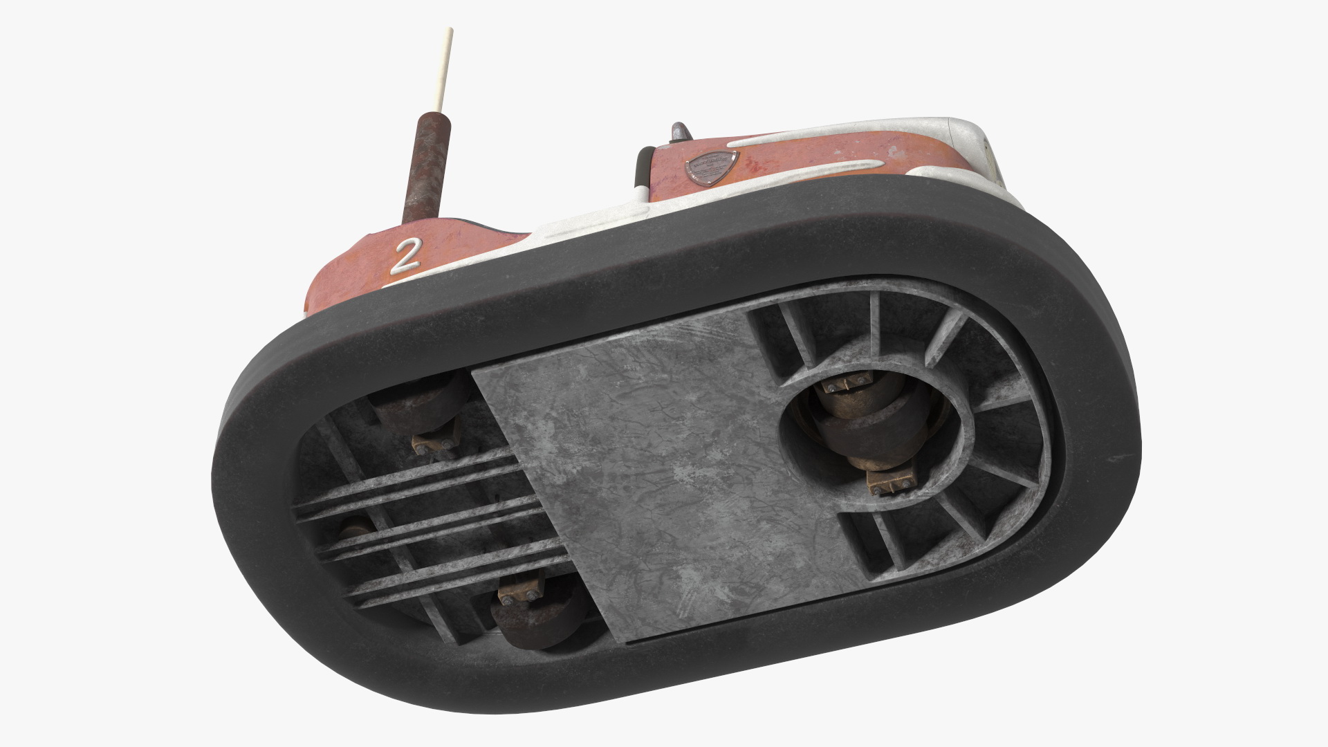 3D model Vintage Bumper Car Gebruder Ihle Red Old
