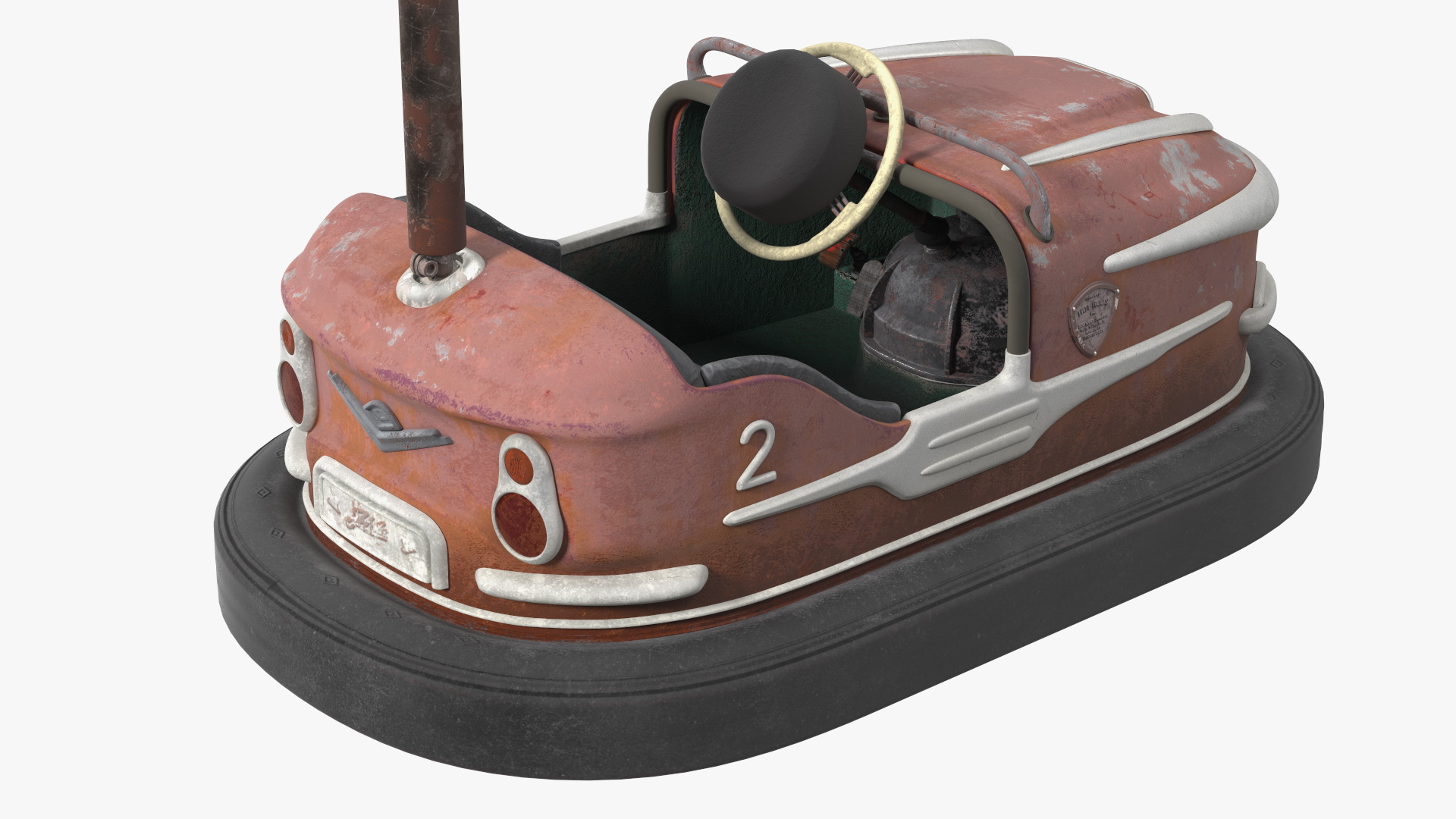 3D model Vintage Bumper Car Gebruder Ihle Red Old