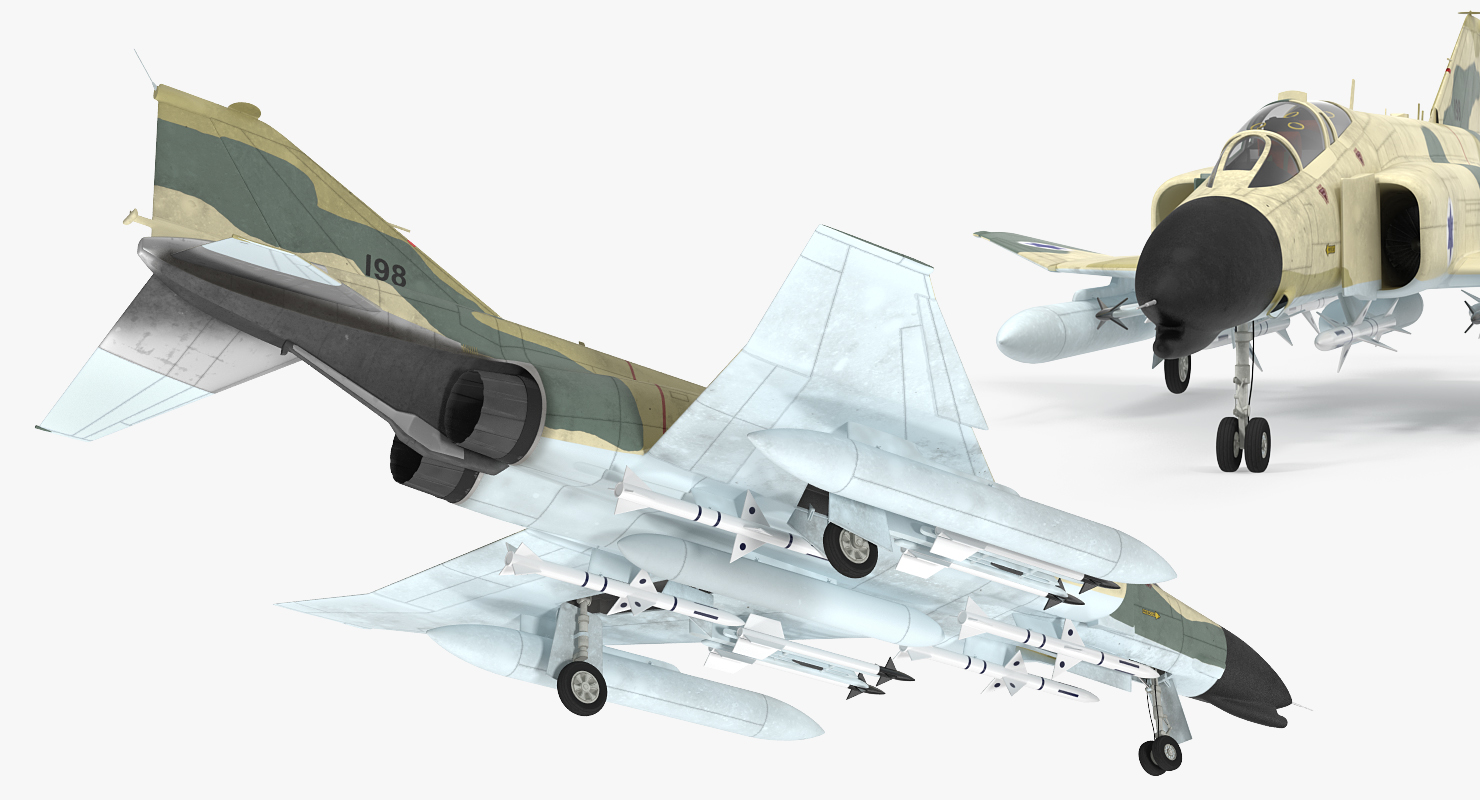 3D model F 4E Kurnass Israeli Air Force