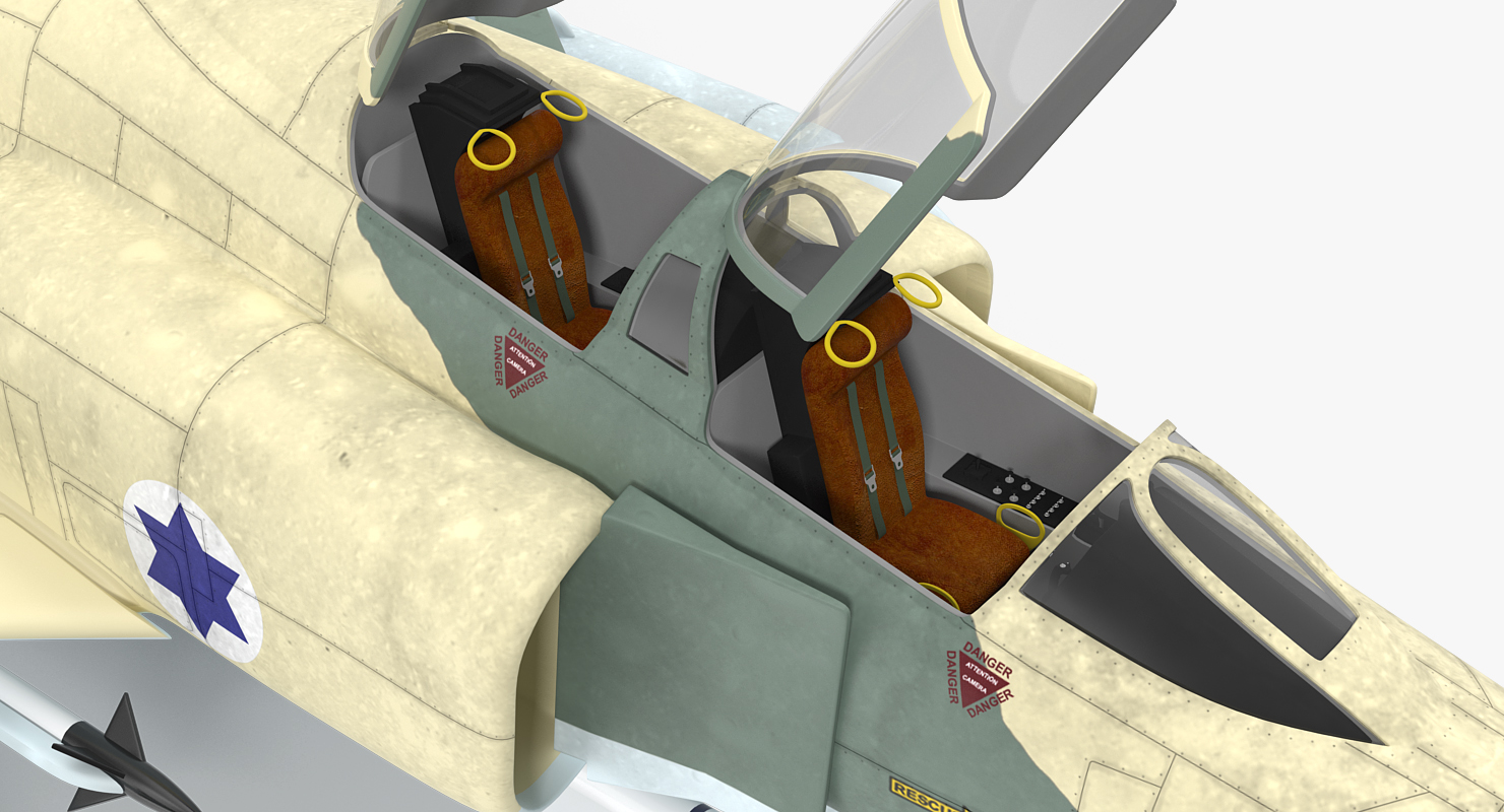3D model F 4E Kurnass Israeli Air Force