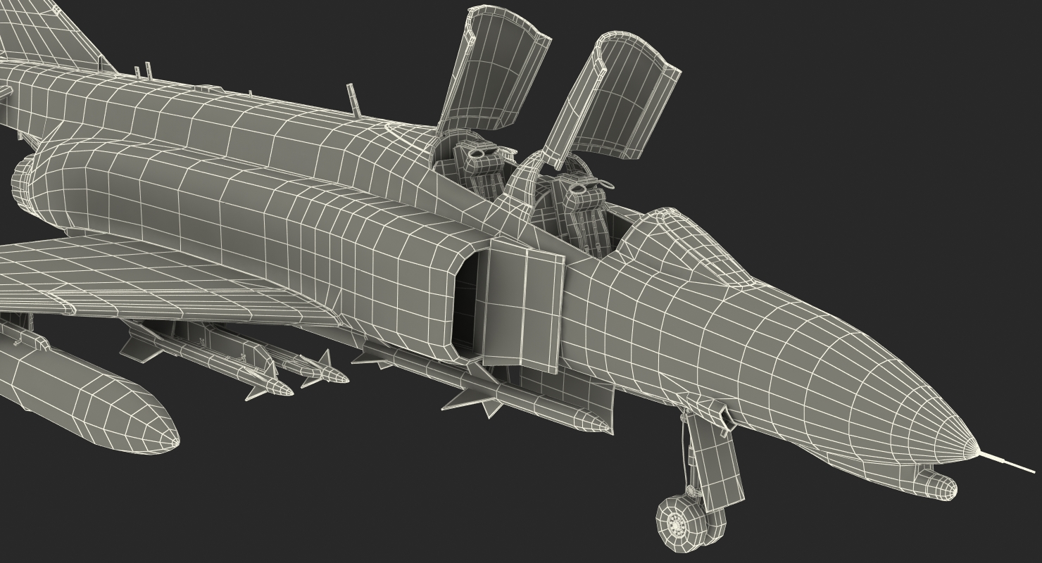 3D model F 4E Kurnass Israeli Air Force