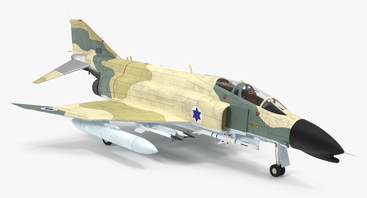 3D model F 4E Kurnass Israeli Air Force
