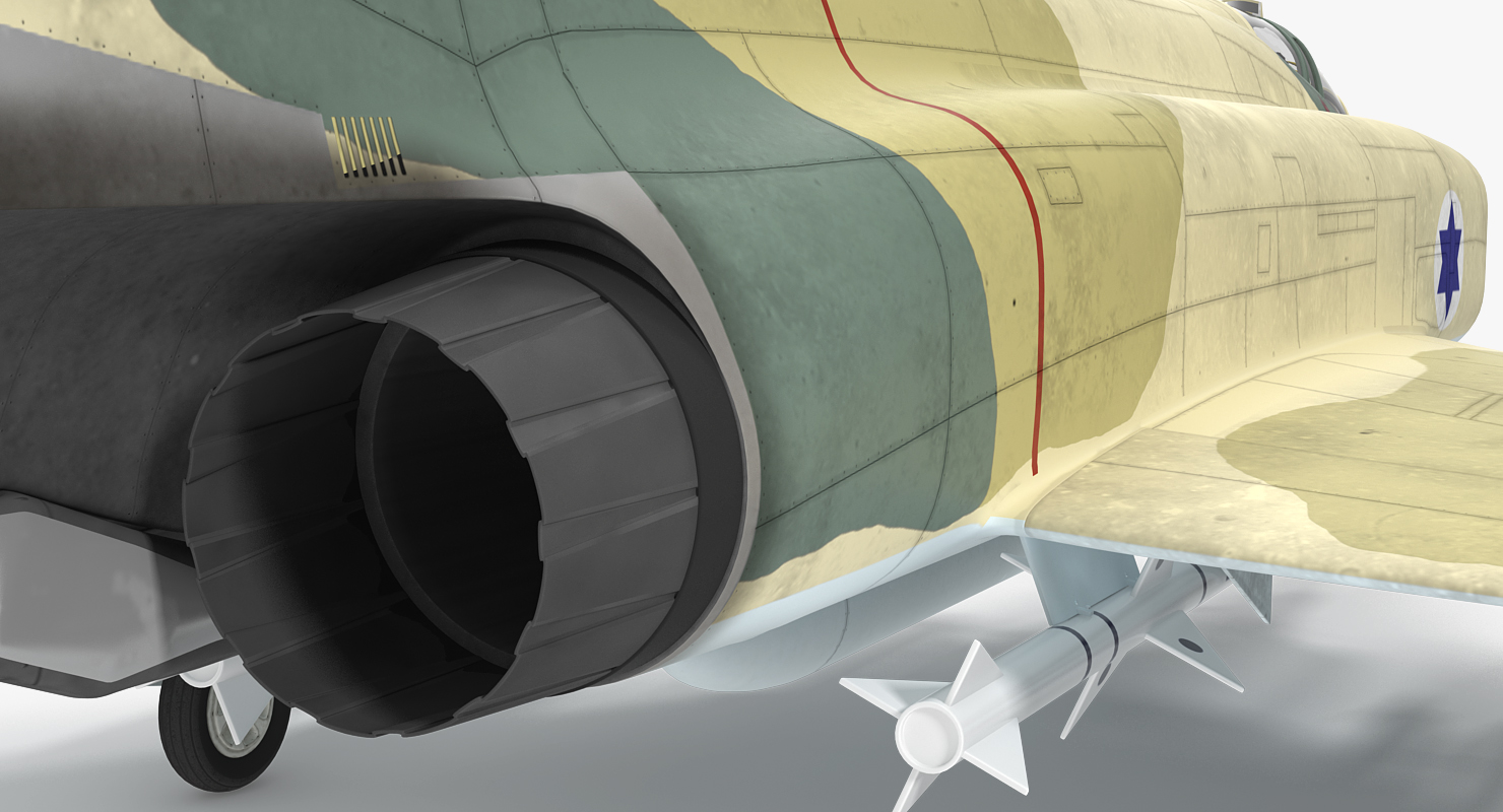 3D model F 4E Kurnass Israeli Air Force