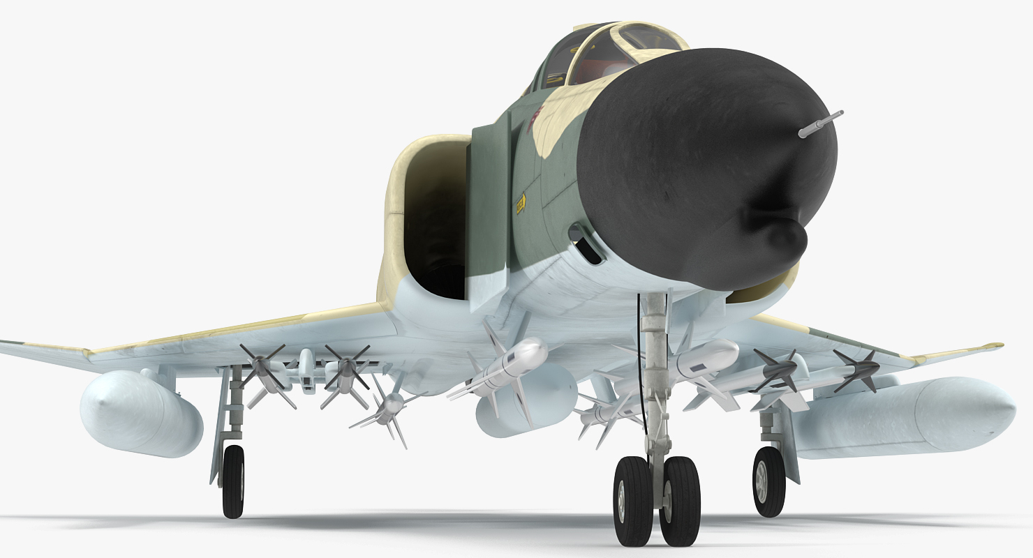 3D model F 4E Kurnass Israeli Air Force