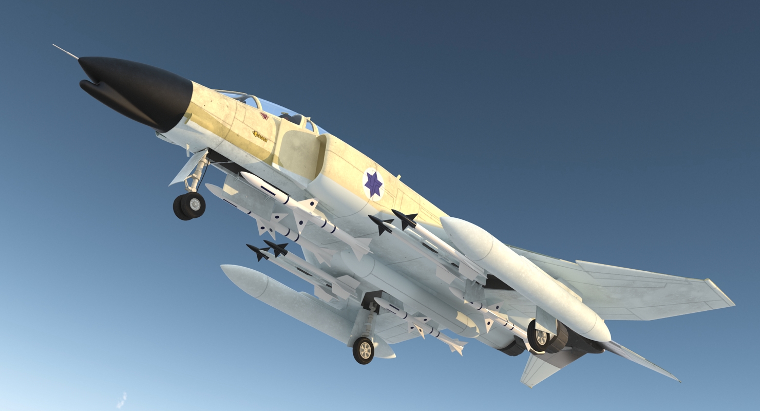 3D model F 4E Kurnass Israeli Air Force