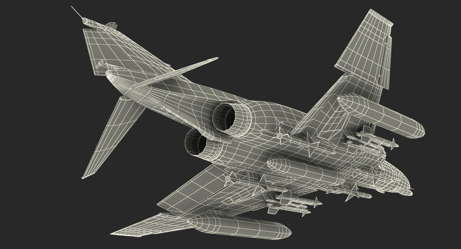 3D model F 4E Kurnass Israeli Air Force