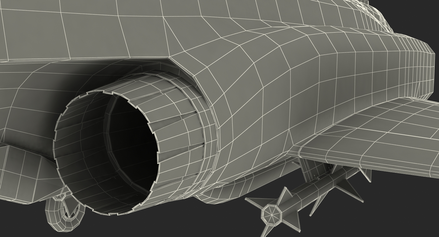 3D model F 4E Kurnass Israeli Air Force