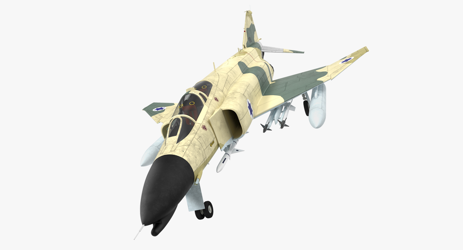 3D model F 4E Kurnass Israeli Air Force