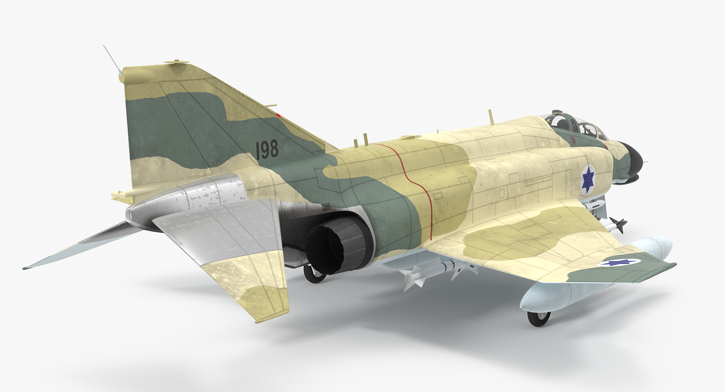 3D model F 4E Kurnass Israeli Air Force