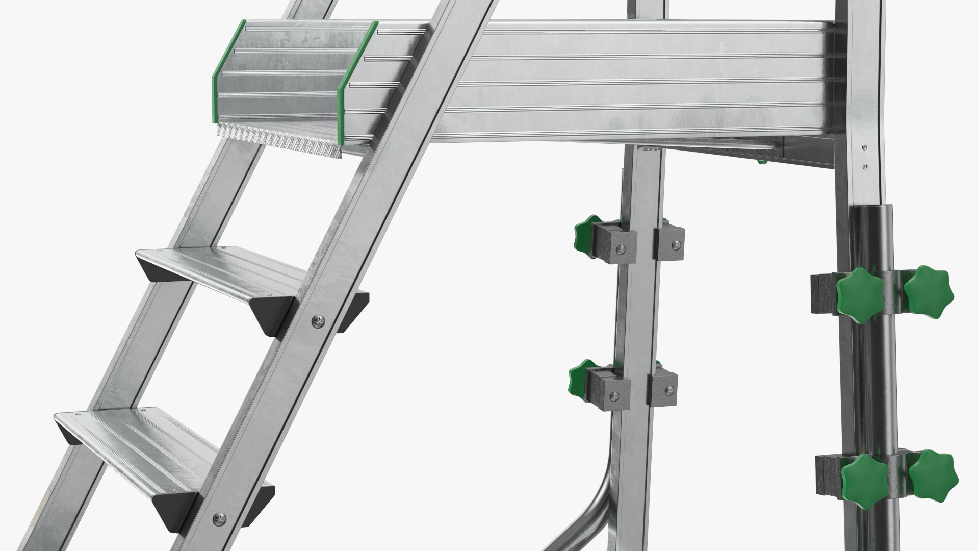 3D model Aluminium Platform Ladder