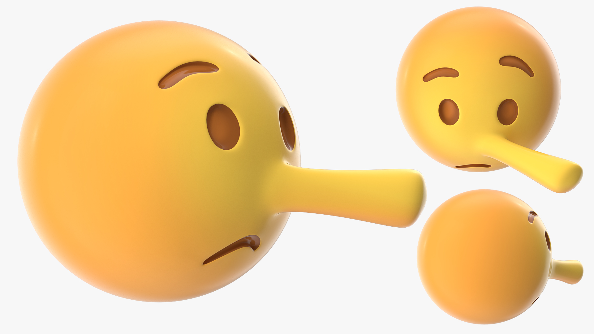 3D Lying Face Emoji