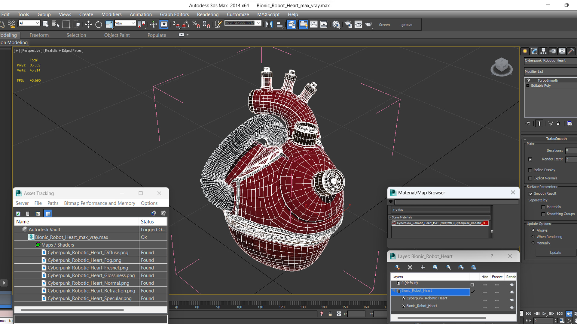 3D Bionic Robot Heart model