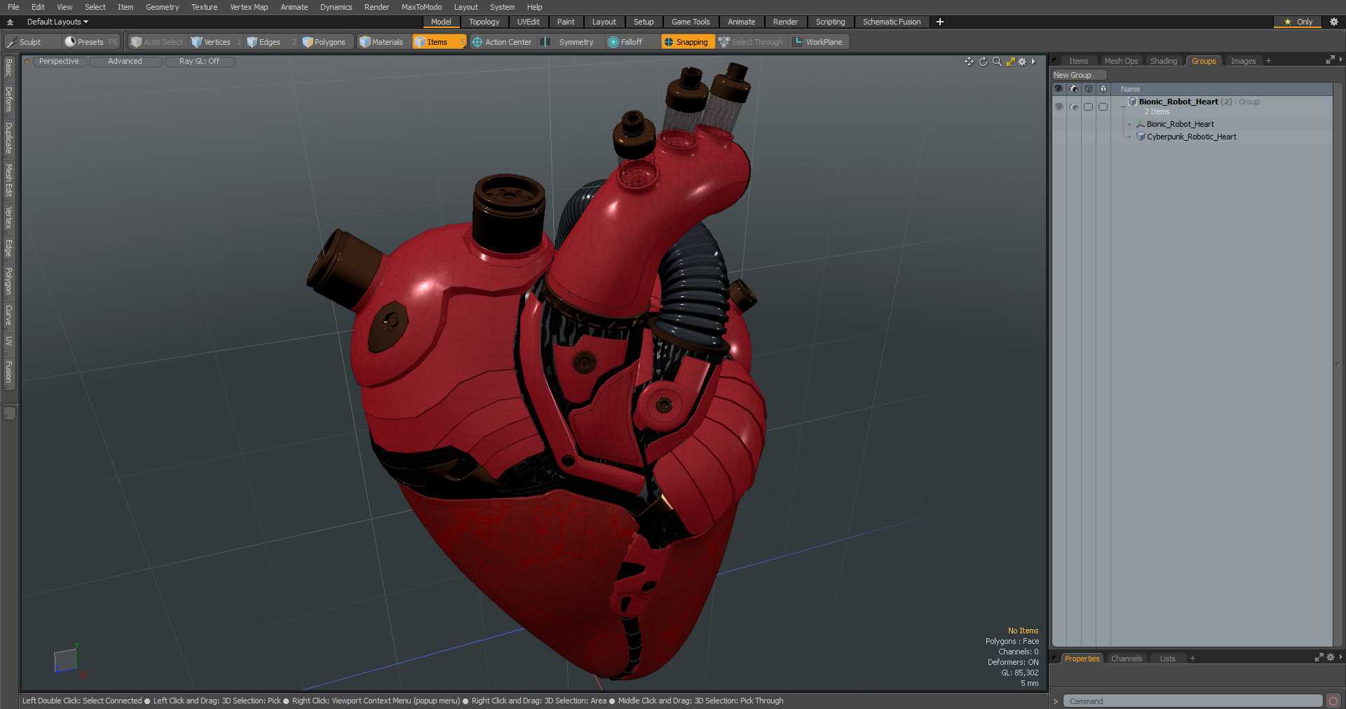 3D Bionic Robot Heart model