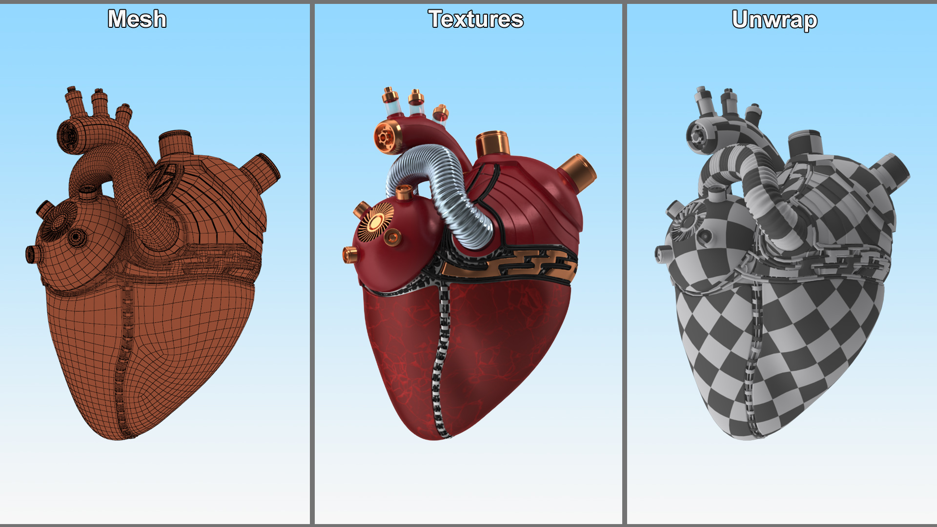 3D Bionic Robot Heart model