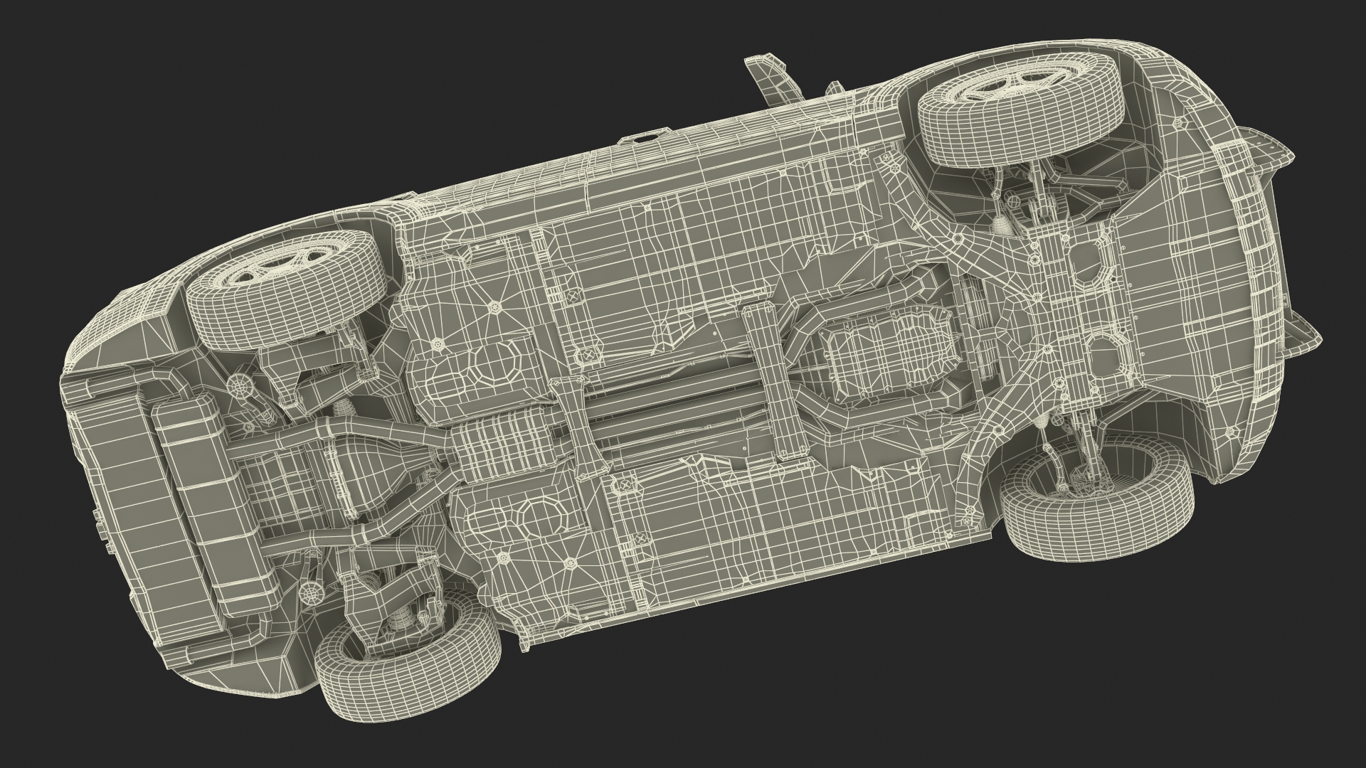 Ford Police Interceptor Utility Hybrid AWD Rigged 3D model