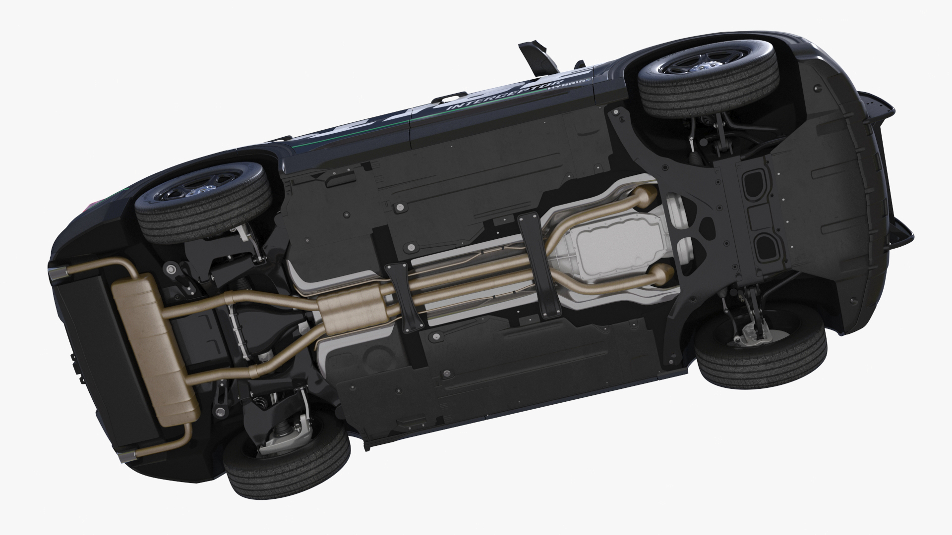 Ford Police Interceptor Utility Hybrid AWD Rigged 3D model