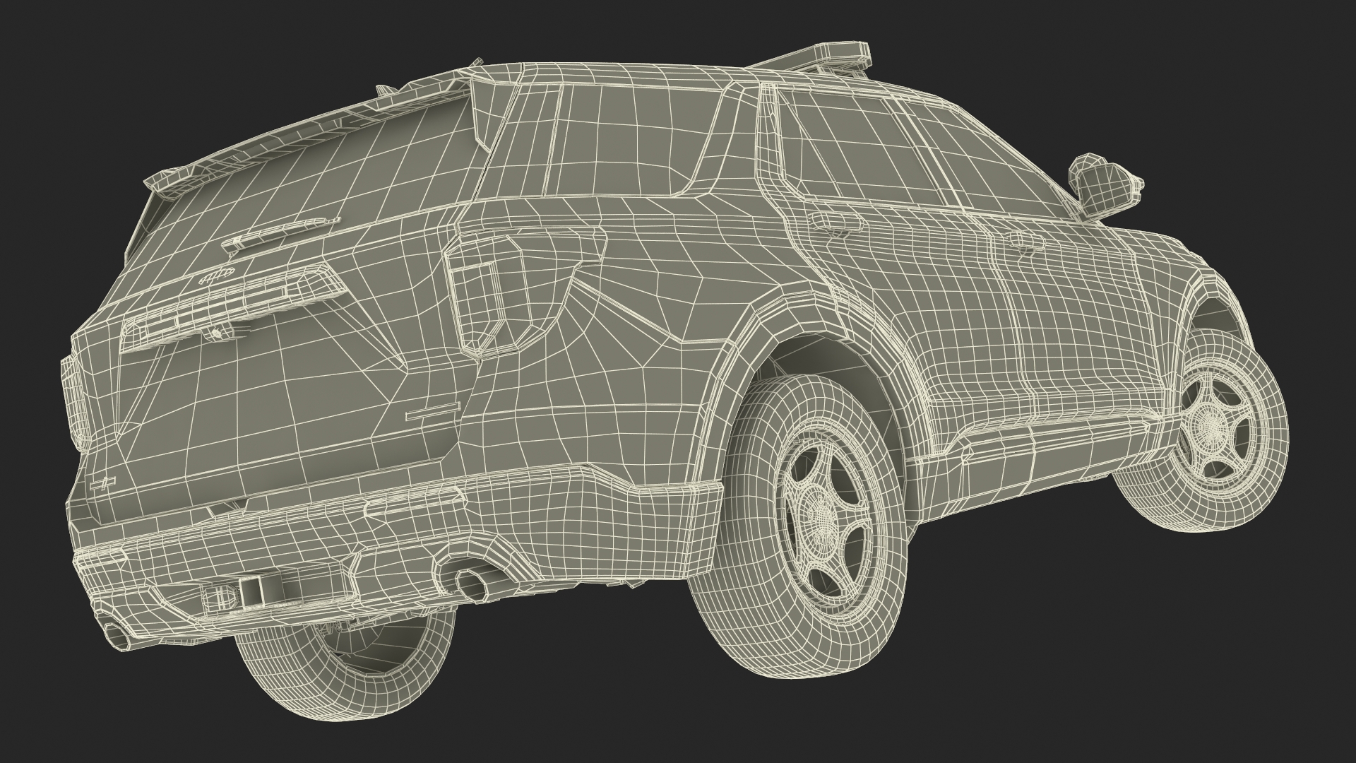 Ford Police Interceptor Utility Hybrid AWD Rigged 3D model