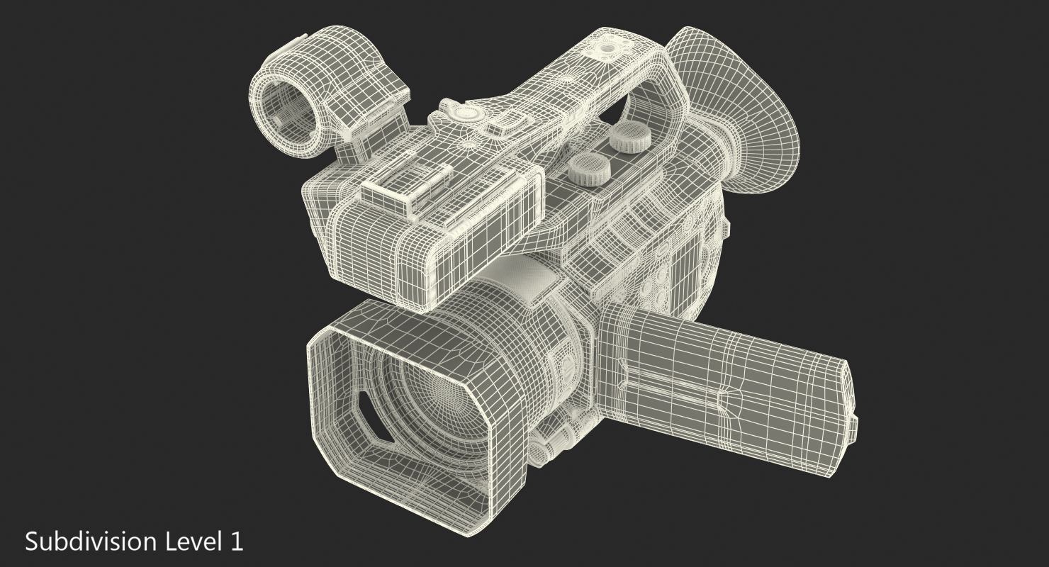 Professional XDCAM Compact Camcorder Sony PXWS X70 Rigged 3D