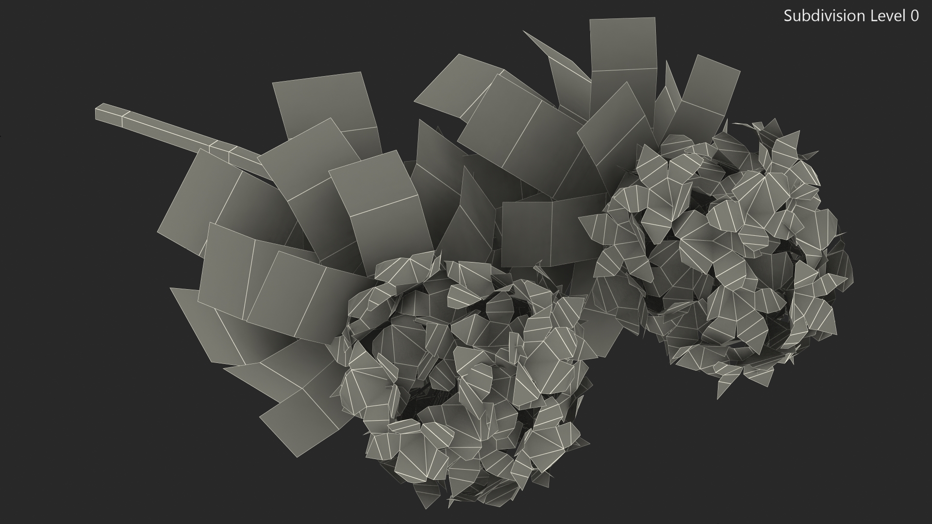 3D Red Rhododendron Flower model
