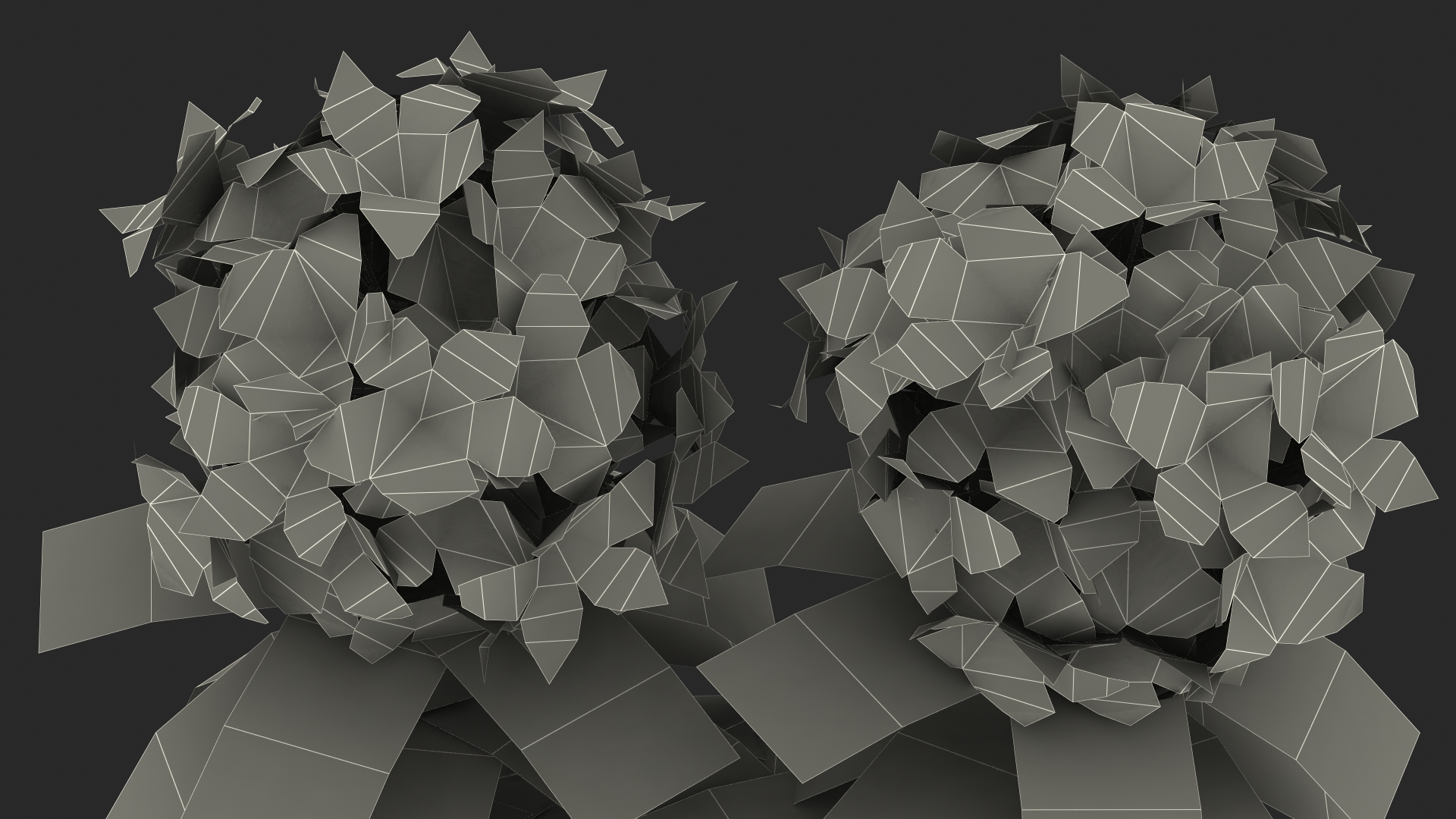 3D Red Rhododendron Flower model