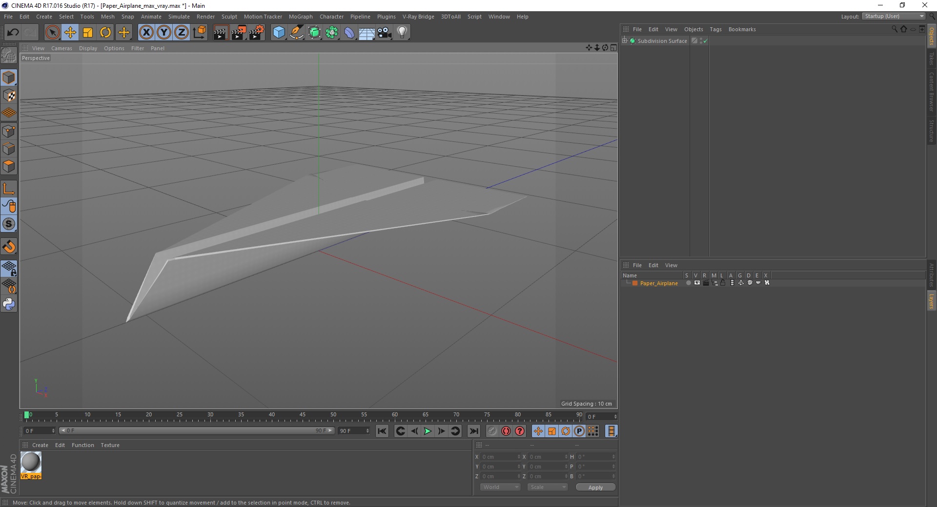 Paper Airplane 3D model