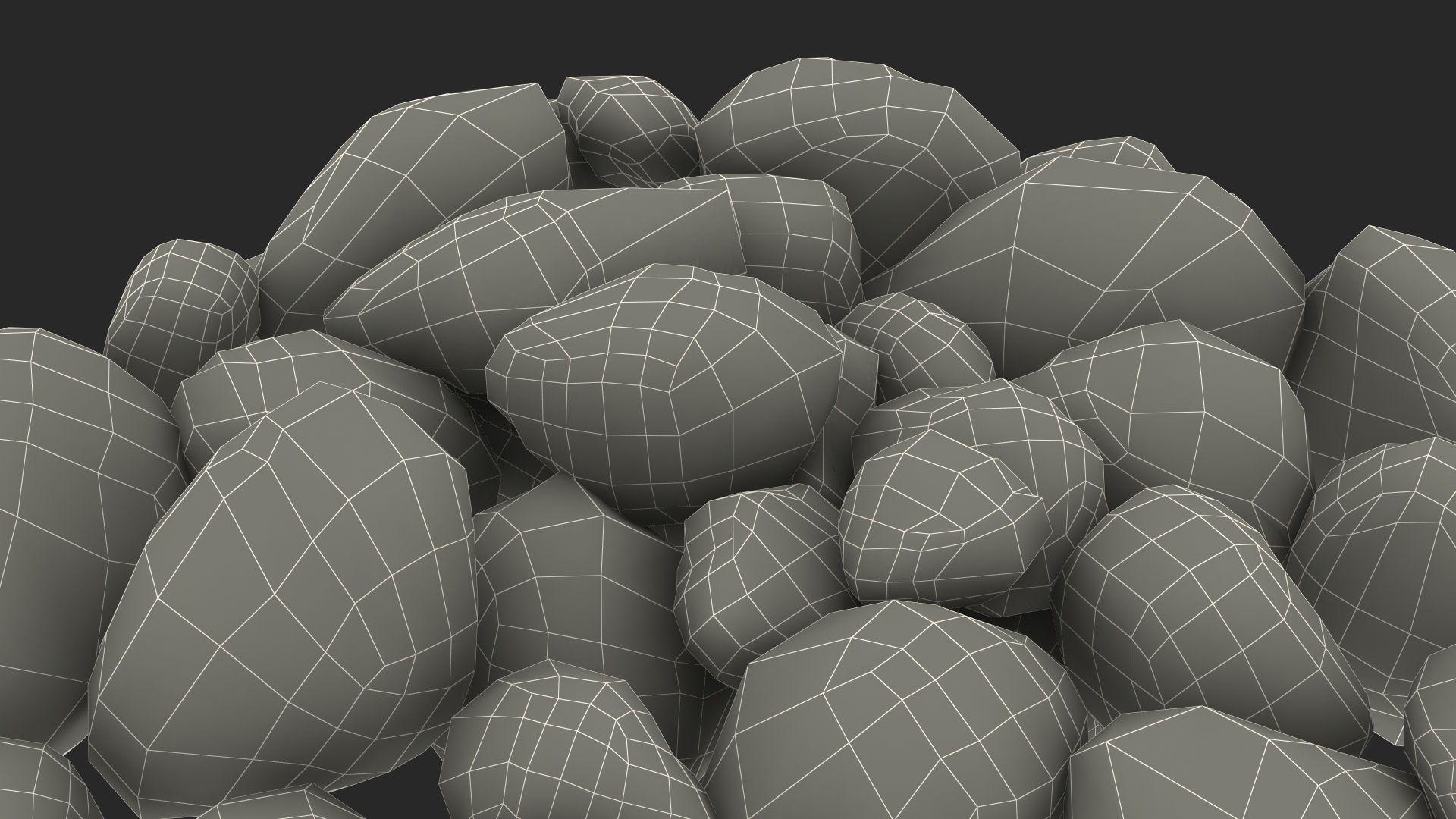 3D Grill Lava Rocks