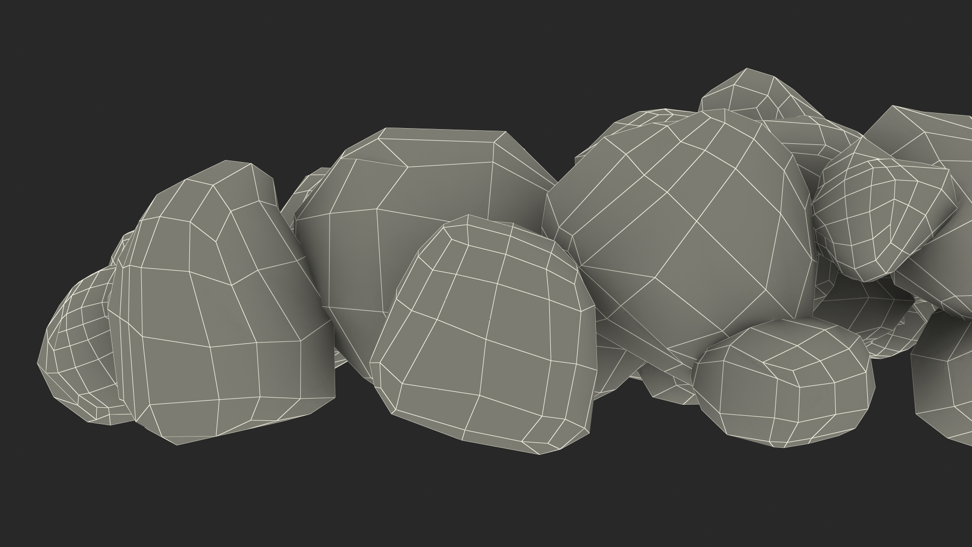 3D Grill Lava Rocks