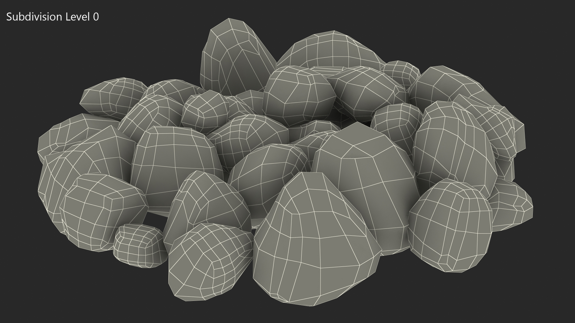 3D Grill Lava Rocks