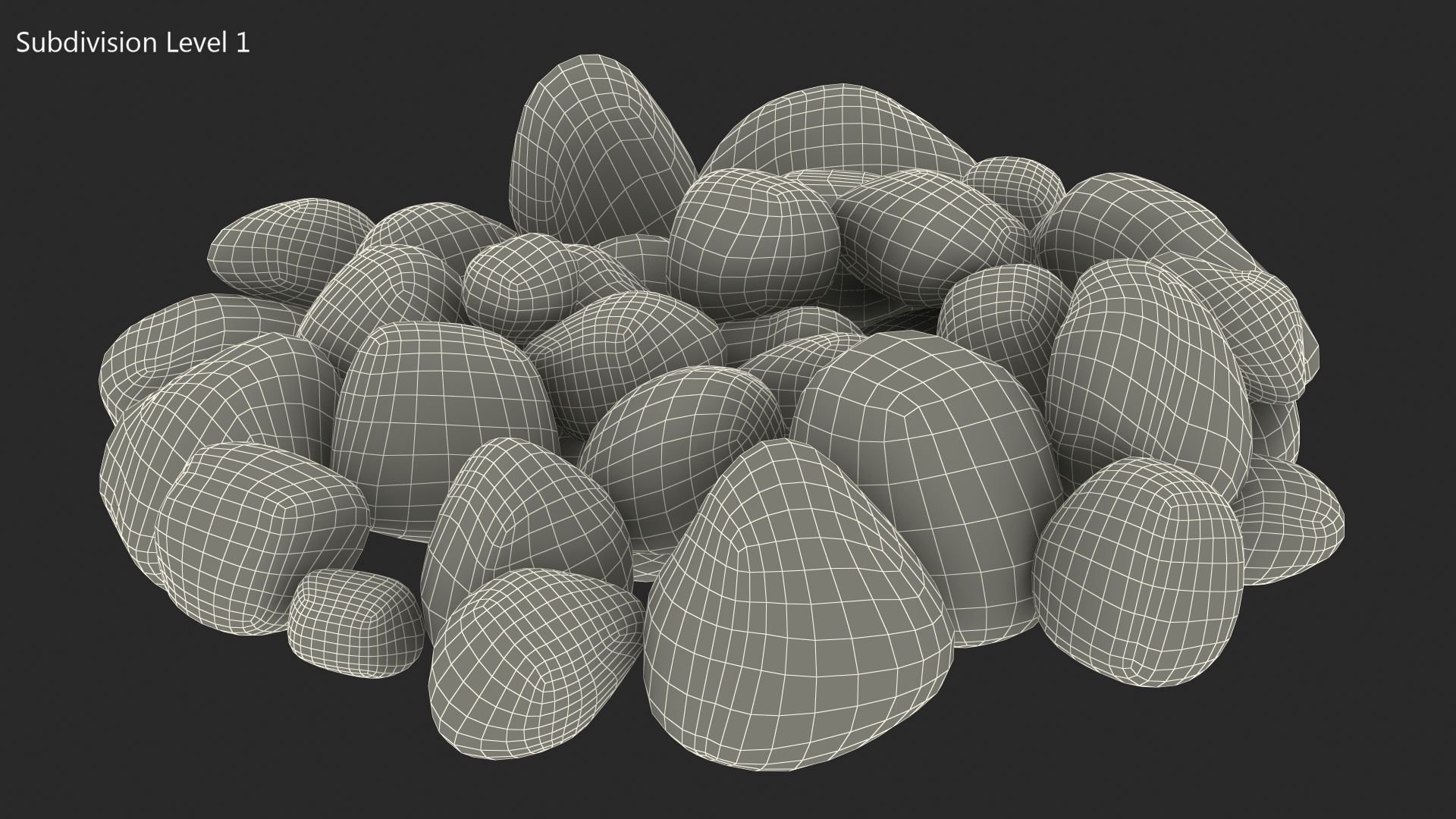 3D Grill Lava Rocks