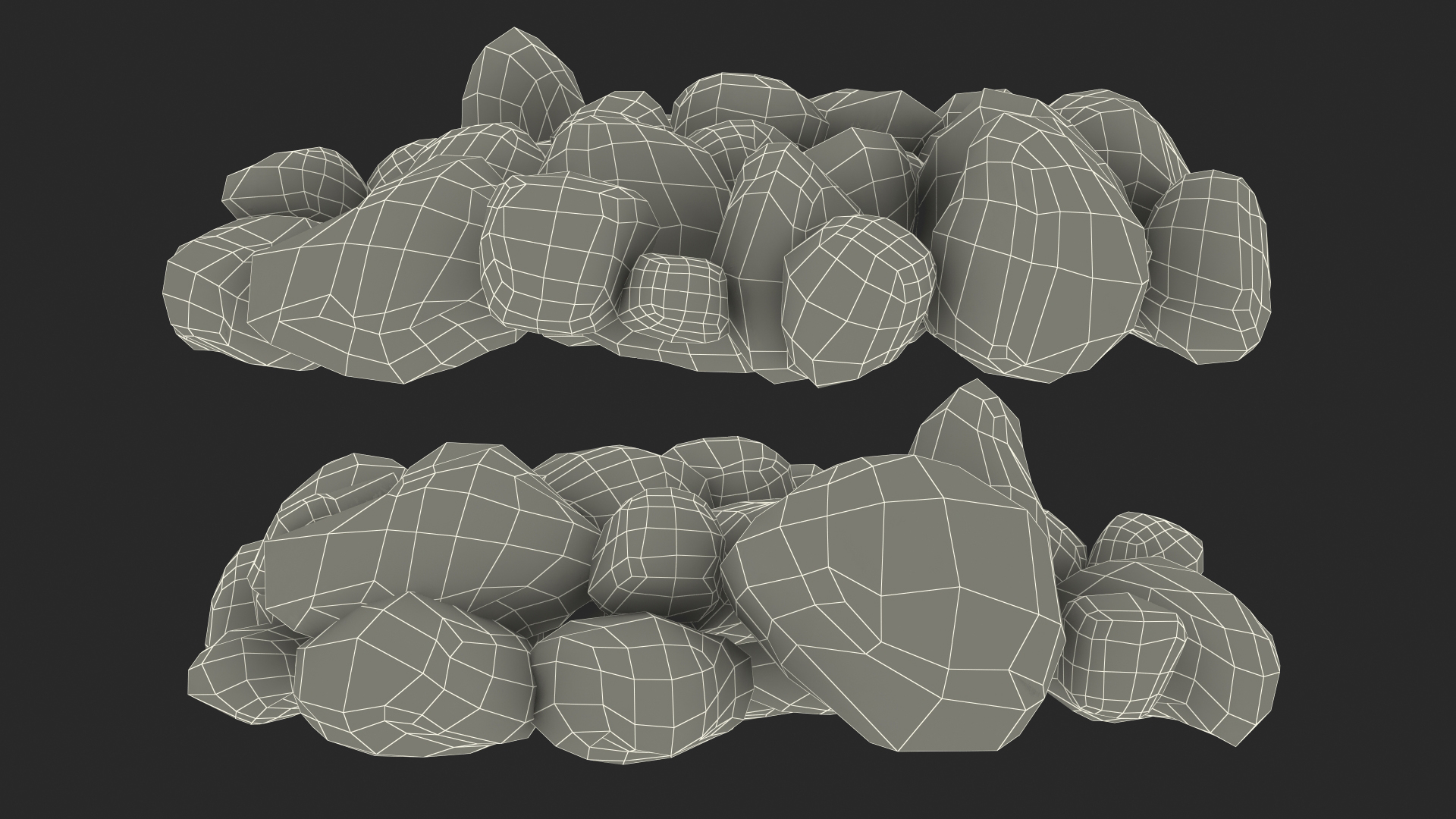 3D Grill Lava Rocks
