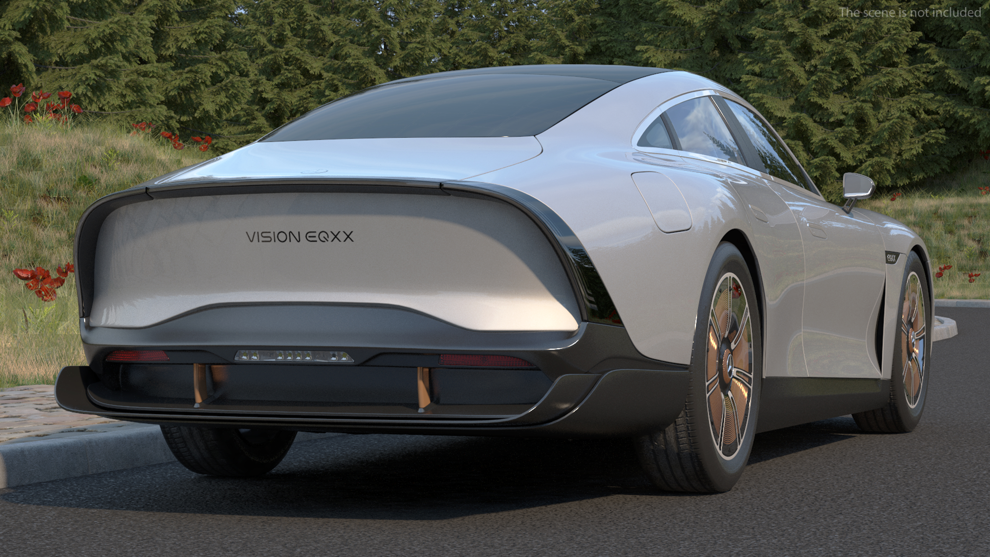 3D Concept Car Mercedes Benz VISION EQXX Simple Interior model