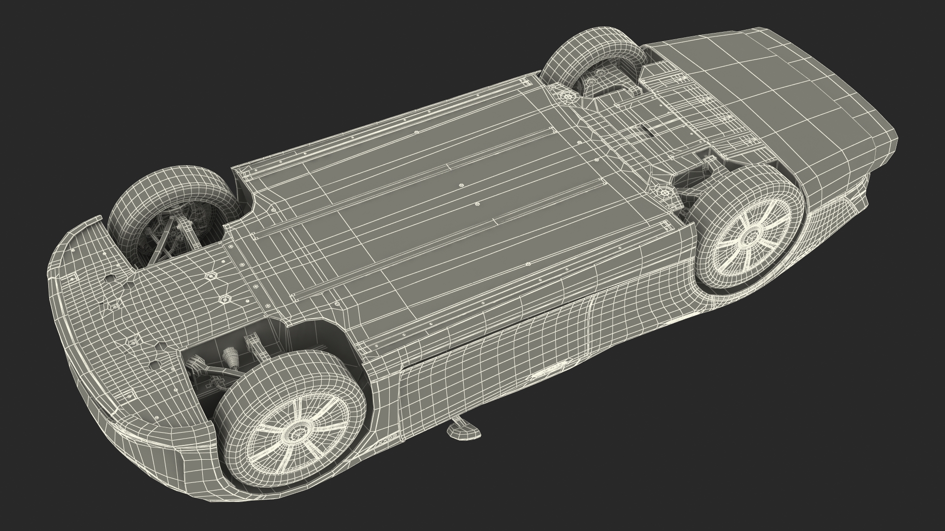 3D Concept Car Mercedes Benz VISION EQXX Simple Interior model
