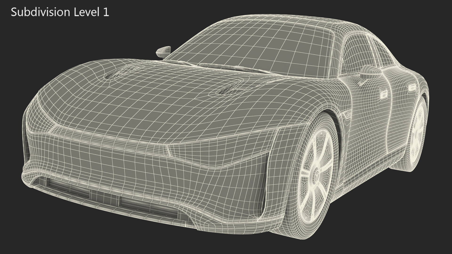 3D Concept Car Mercedes Benz VISION EQXX Simple Interior model